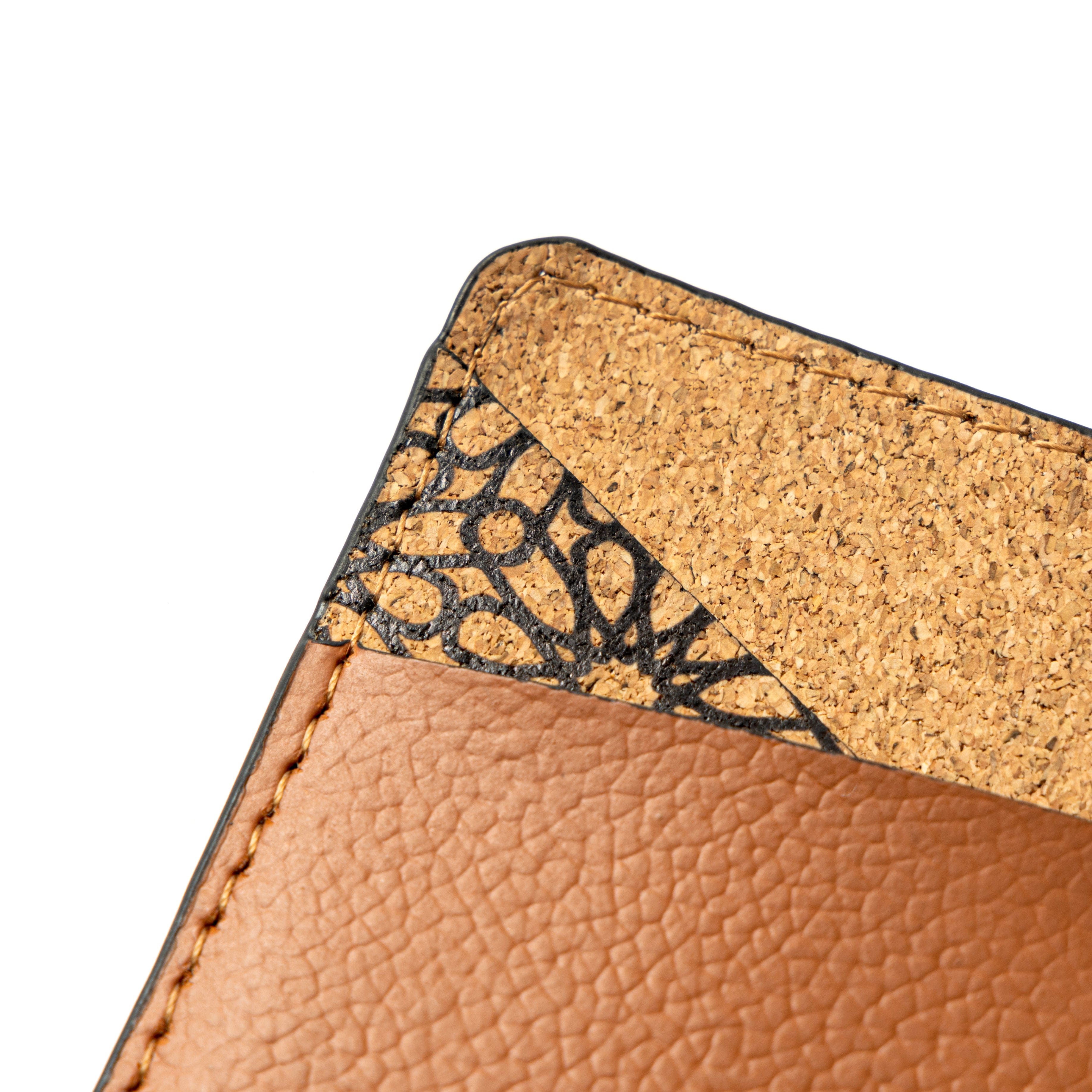 Theo Vegan Leather Cardholder - Tawny Brown by Green Hermitage with Accents & Accessories, Corporate Products & Travel Accessories by Green Hermitage at Kamakhyaa for sustainable fashion