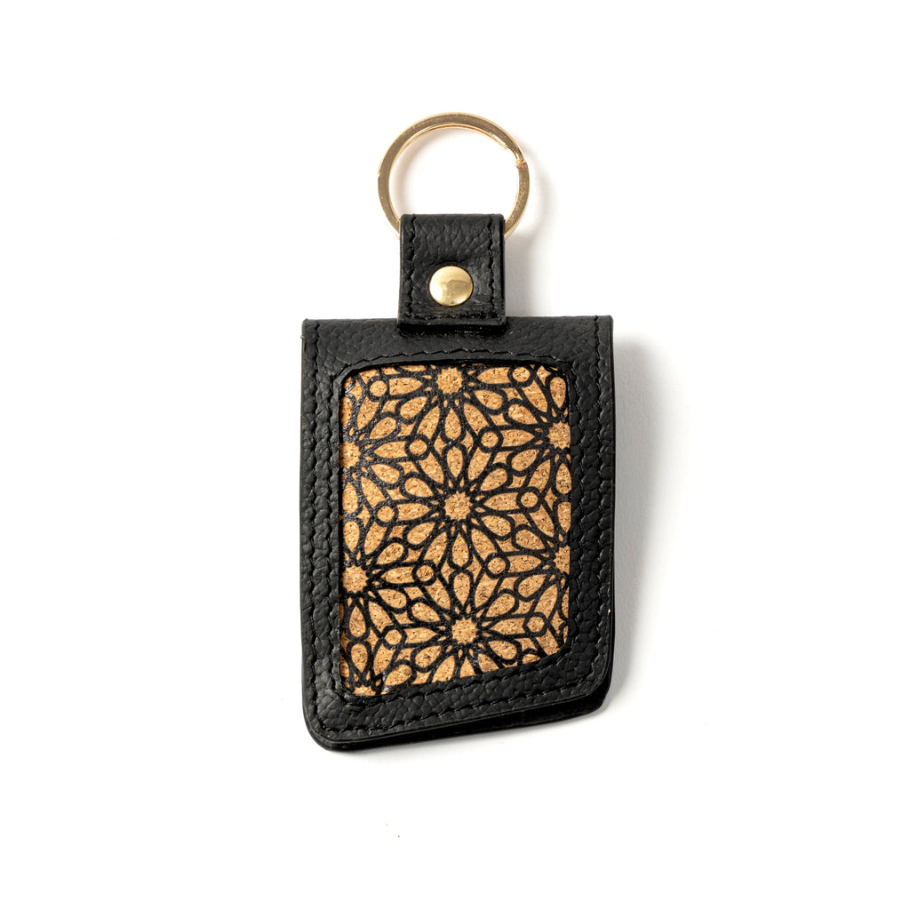 Handcrafted Vegan Leather Keychain - Black by Green Hermitage with Accents & Accessories, Corporate Products & Travel Accessories by Green Hermitage at Kamakhyaa for sustainable fashion