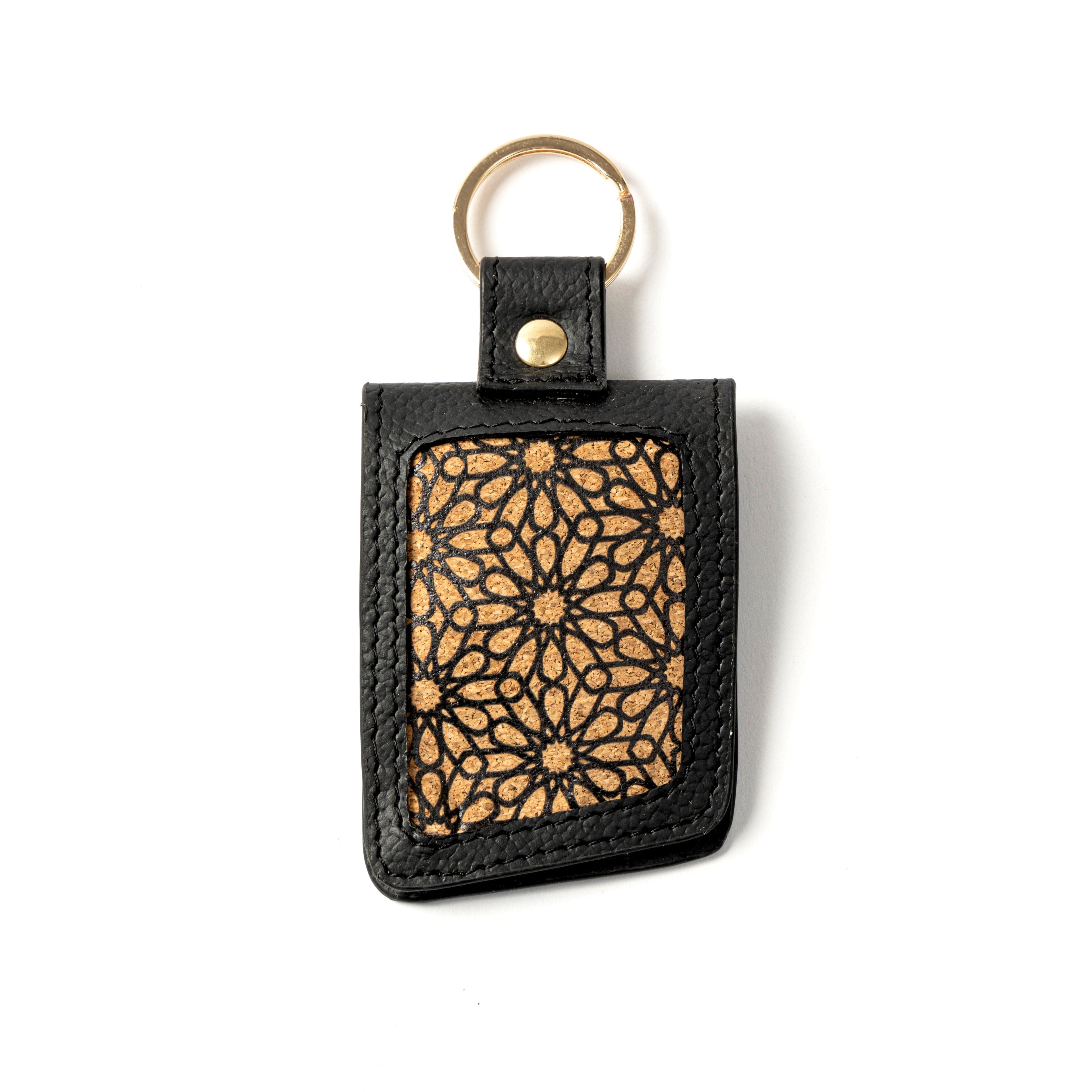 Handcrafted Vegan Leather Keychain - Black by Green Hermitage with Accents & Accessories, Corporate Products & Travel Accessories by Green Hermitage at Kamakhyaa for sustainable fashion