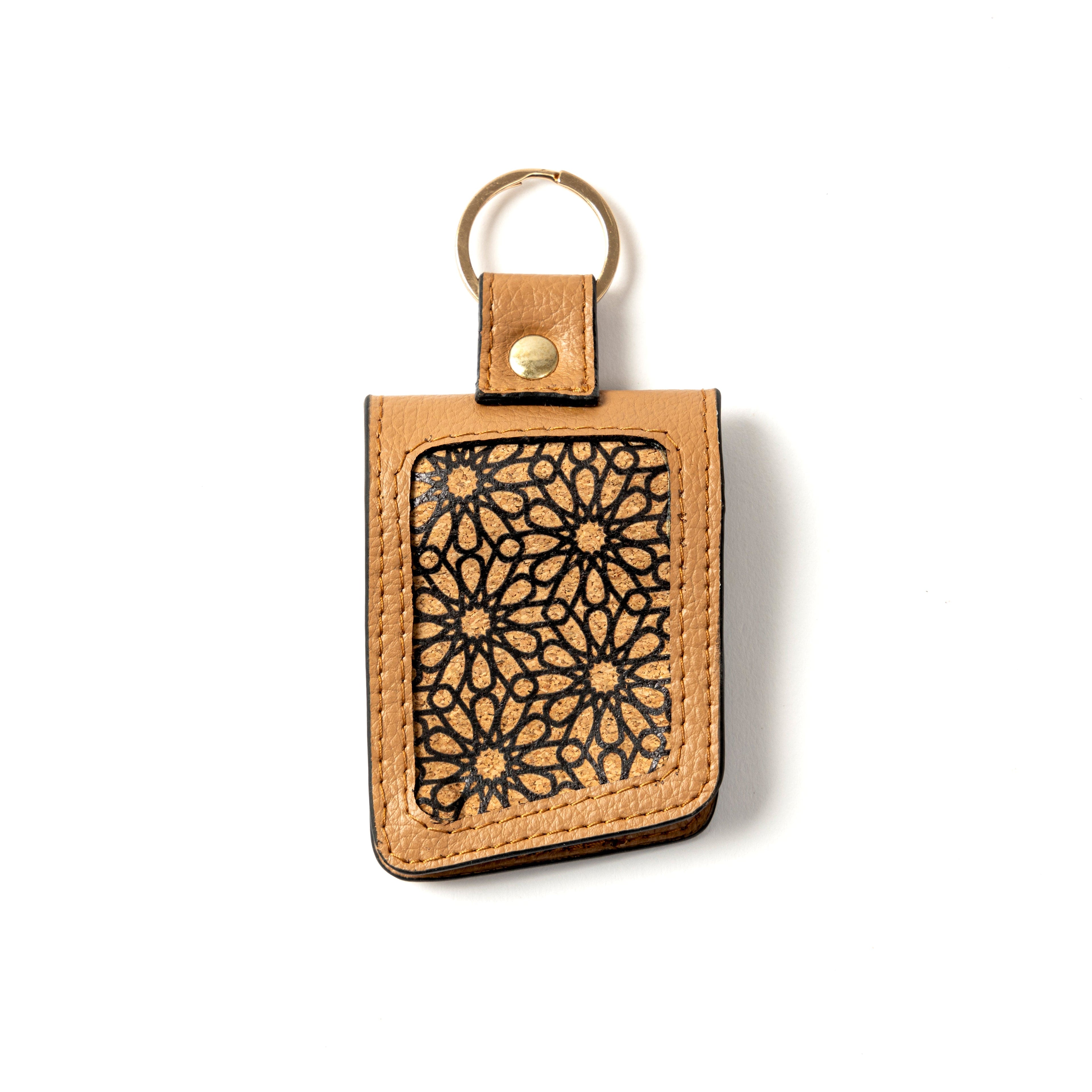 Handcrafted Vegan Leather Key Chain - Caramel by Green Hermitage with Accents & Accessories, Corporate Products & Travel Accessories by Green Hermitage at Kamakhyaa for sustainable fashion