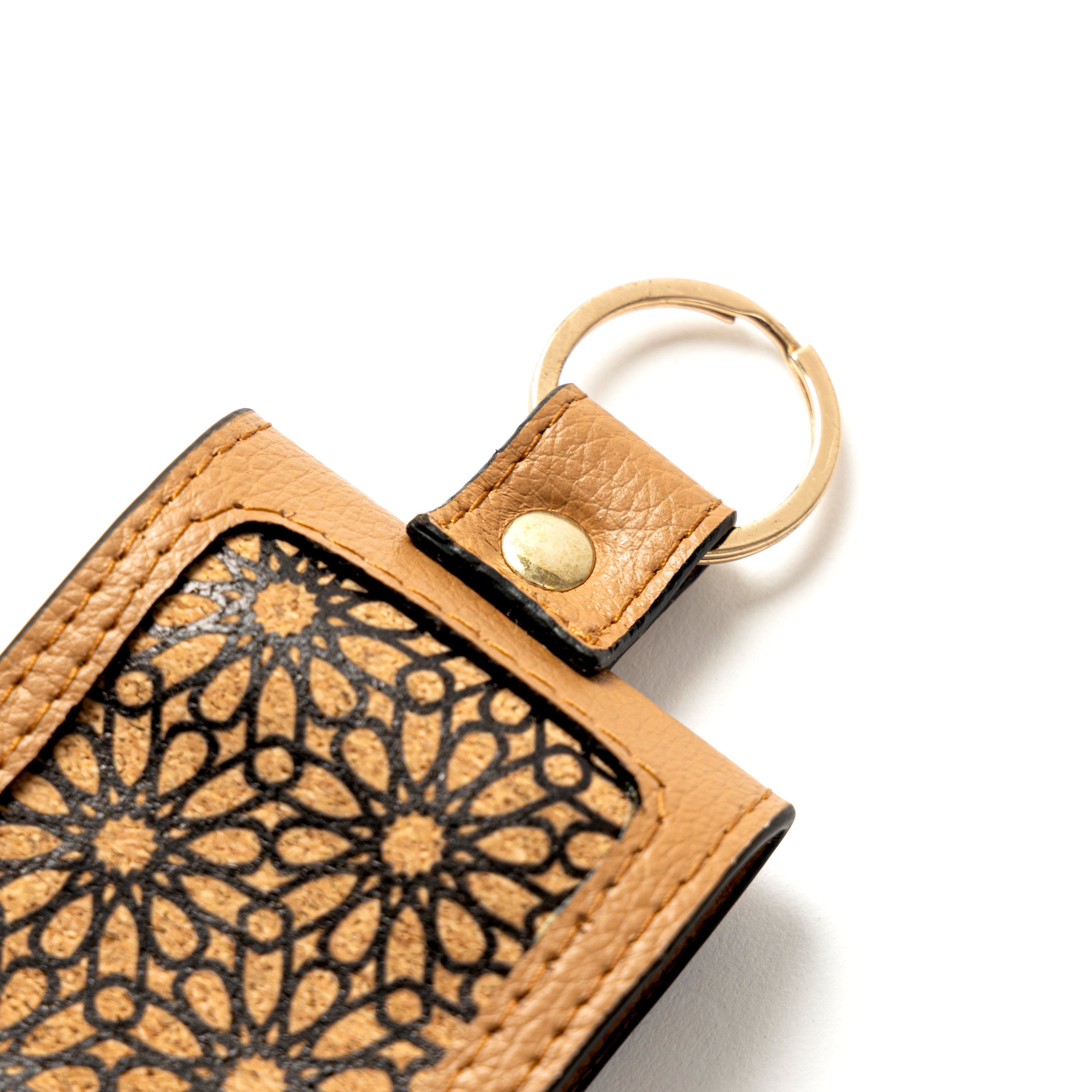 Handcrafted Vegan Leather Key Chain - Caramel by Green Hermitage with Accents & Accessories, Corporate Products & Travel Accessories by Green Hermitage at Kamakhyaa for sustainable fashion