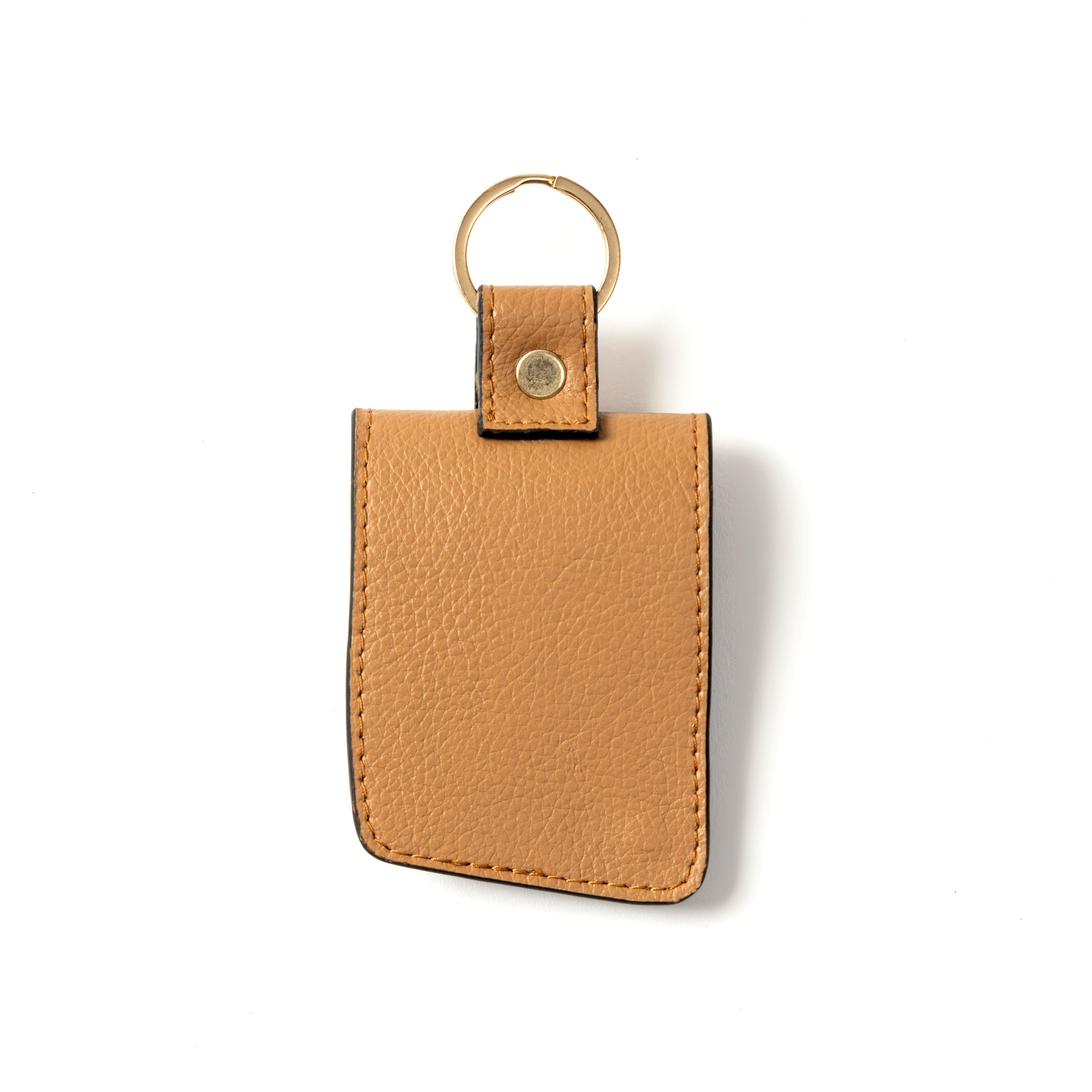 Handcrafted Vegan Leather Key Chain - Caramel by Green Hermitage with Accents & Accessories, Corporate Products & Travel Accessories by Green Hermitage at Kamakhyaa for sustainable fashion