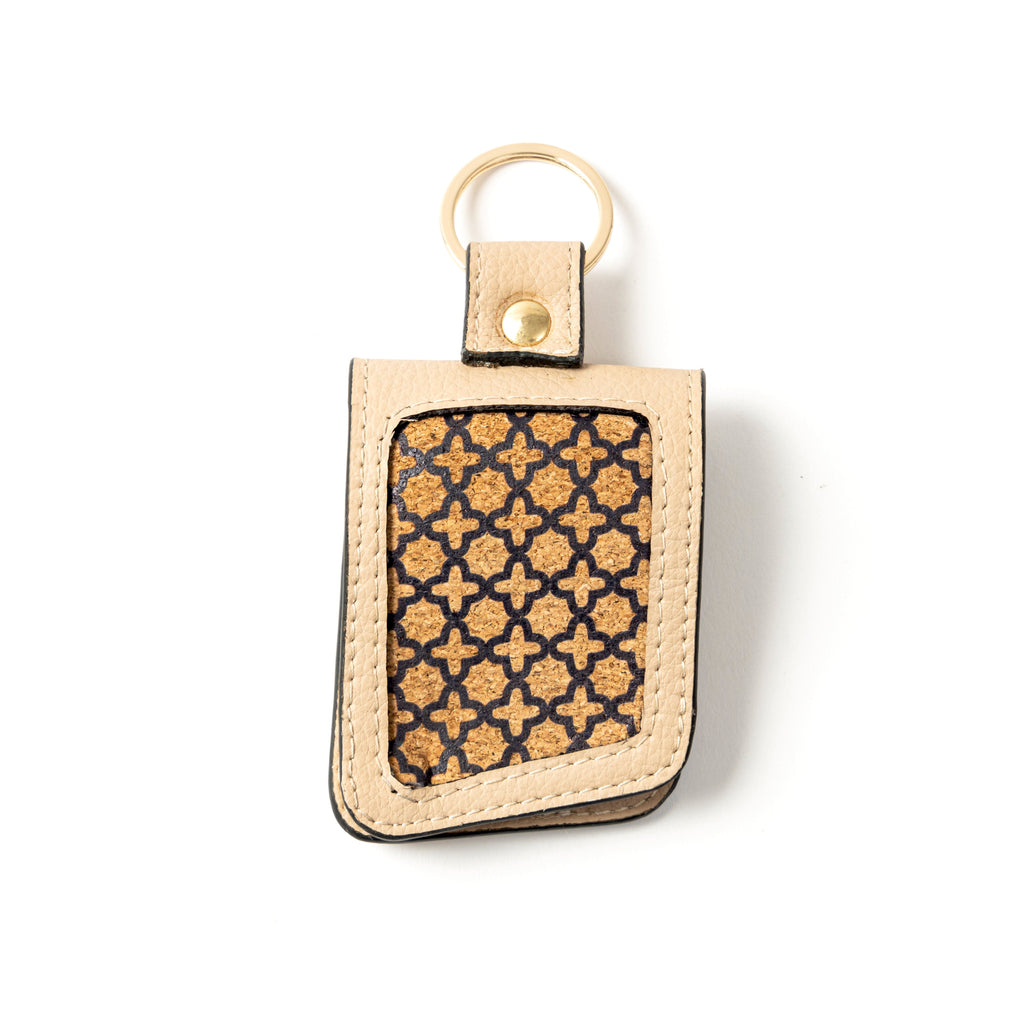 Handcrafted Vegan Leather Key Chain - Almond by Green Hermitage with Accents & Accessories, Corporate Products & Travel Accessories by Green Hermitage, sale at Kamakhyaa for sustainable fashion