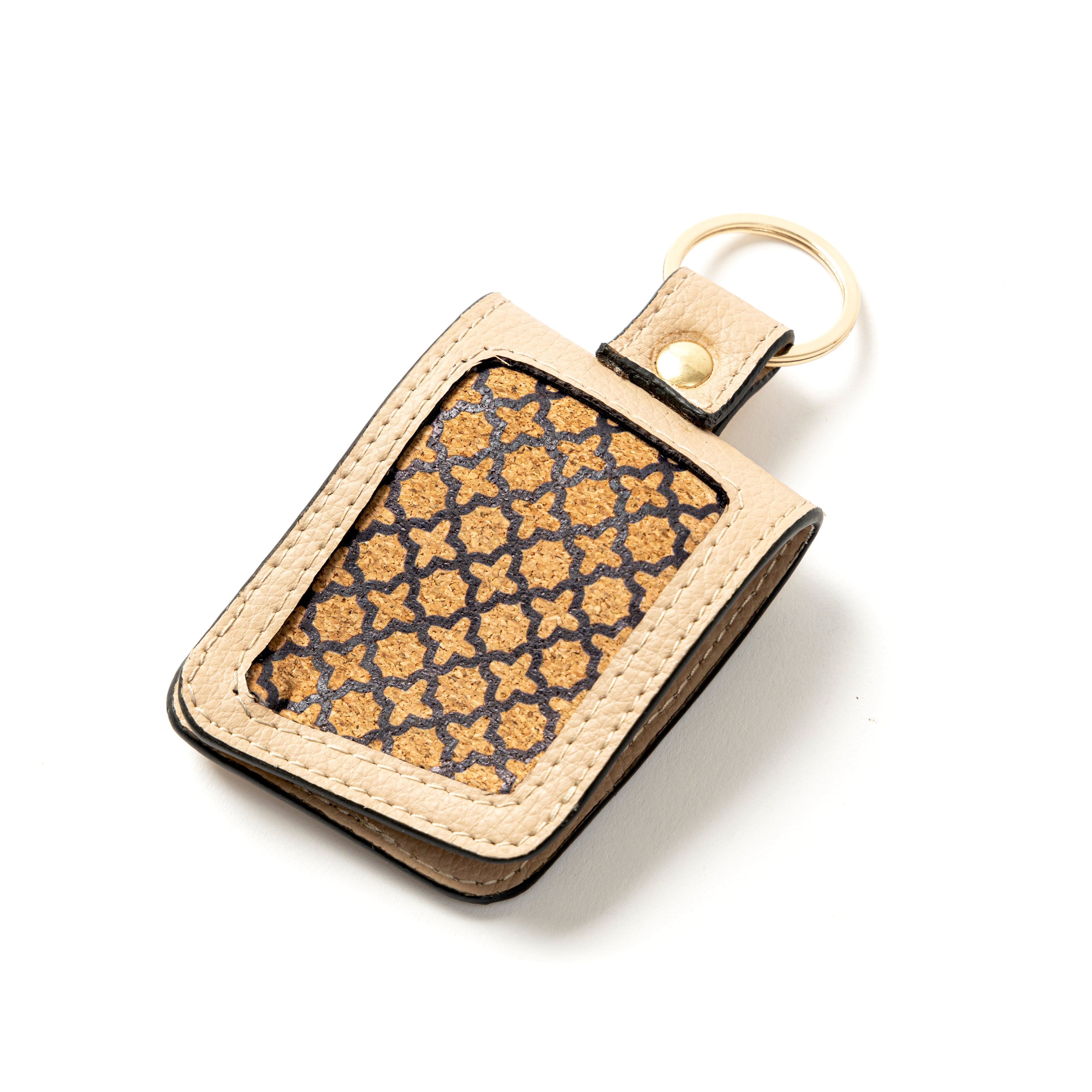 Handcrafted Vegan Leather Key Chain - Almond by Green Hermitage with Accents & Accessories, Corporate Products & Travel Accessories by Green Hermitage, sale at Kamakhyaa for sustainable fashion