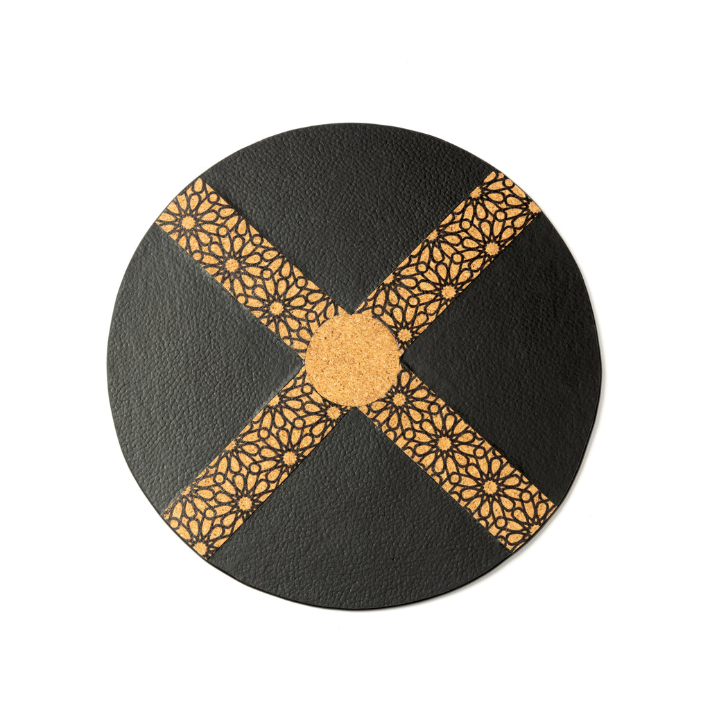 Versatile Mouse Pad - Black & Cork by Green Hermitage with Accents & Accessories, Corporate Products & Travel Accessories by Green Hermitage at Kamakhyaa for sustainable fashion