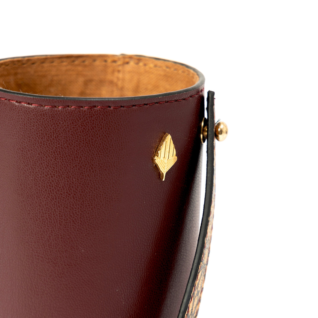 Rosa Wine Bottle Holder - Maroon by Green Hermitage with Accents & Accessories, Corporate Products & Travel Accessories by Green Hermitage, sale at Kamakhyaa for sustainable fashion