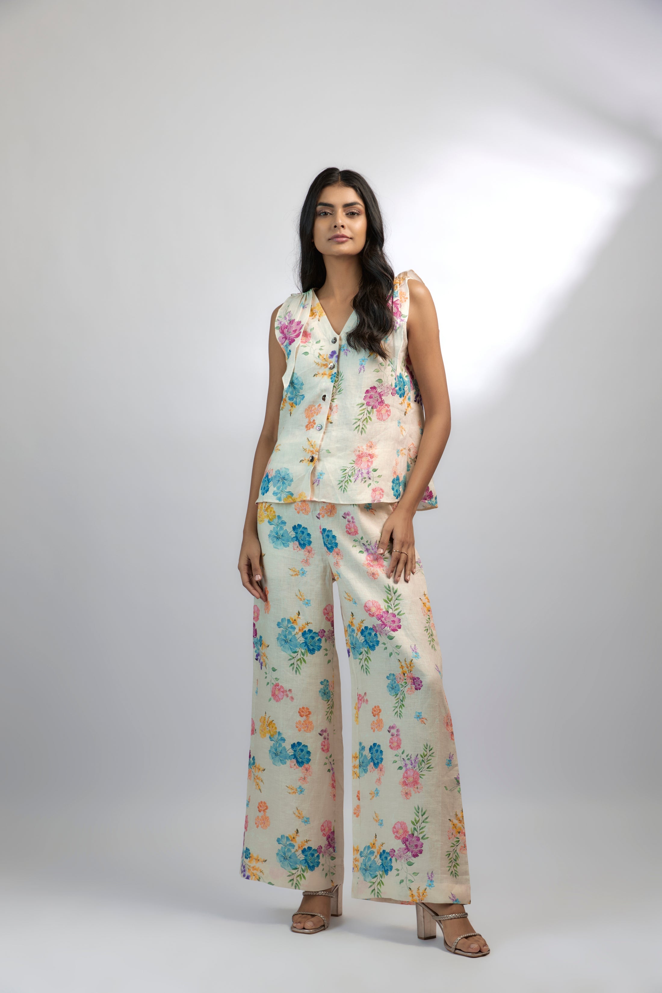 100% Hemp Petal Pop Hemp Coord Set by Ewoke with 100% Hemp, Hemp, hemp coords, Nostalgia's Thread by Ewoke, summer coords, sustainable fashion at Kamakhyaa for sustainable fashion