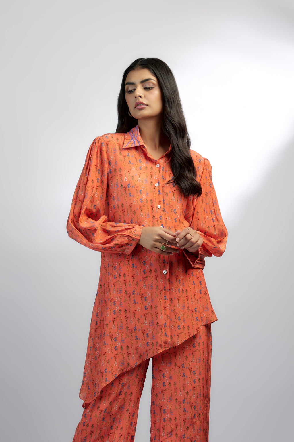 Crepe Aara Top by Ewoke with Crepe, Nostalgia's Thread by Ewoke, printed top, summer top, Top, Womens top, womenswear printed top, womenswear tops at Kamakhyaa for sustainable fashion