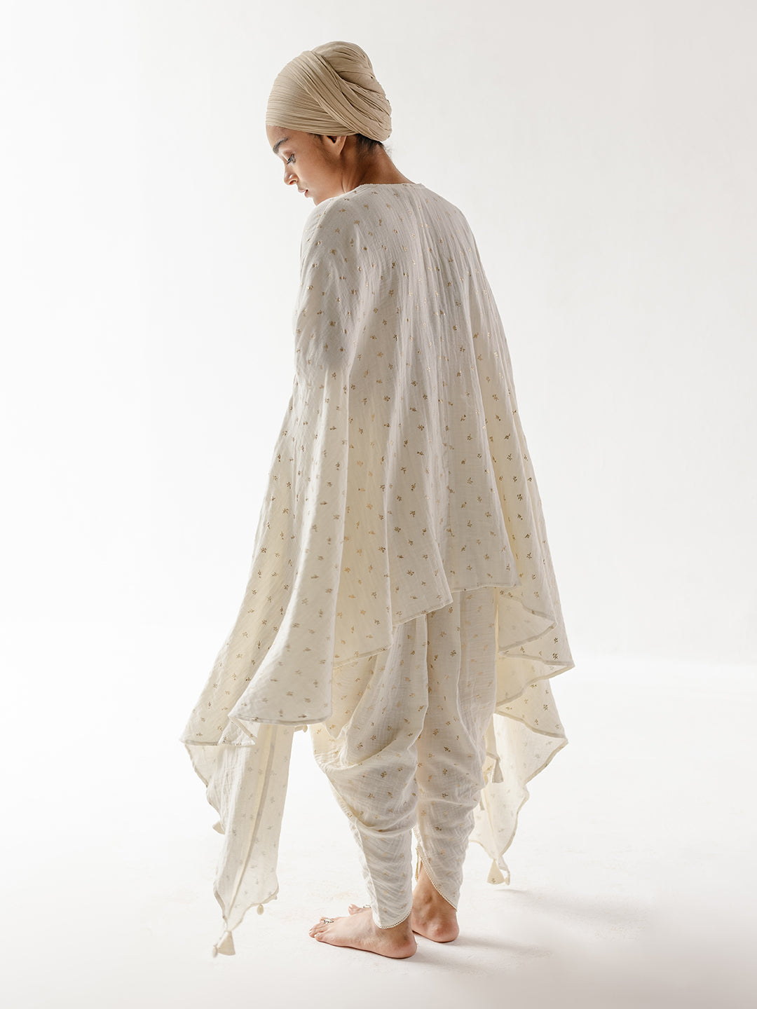 Elira Dhoti Kurta Set by RoohbyRidhimaa with Large, Medium, Small, X-Large, X-Small at Kamakhyaa for sustainable fashion