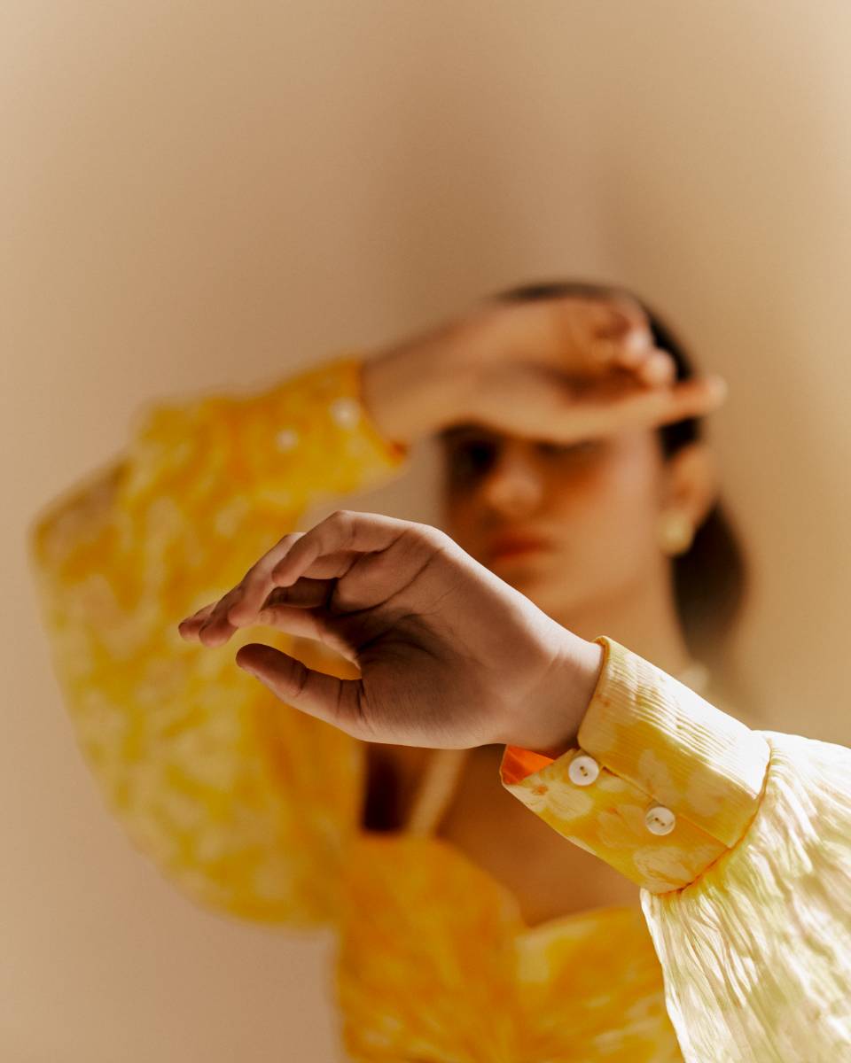 Chiffon Petal Haze Bemberg Lehenga Set by Ewoke with Bemberg, bemberg dress, bemberg fabric, Chiffon, co-ord, Holiday wear, Nostalgia's Thread by Ewoke, sustainable fashion at Kamakhyaa for sustainable fashion