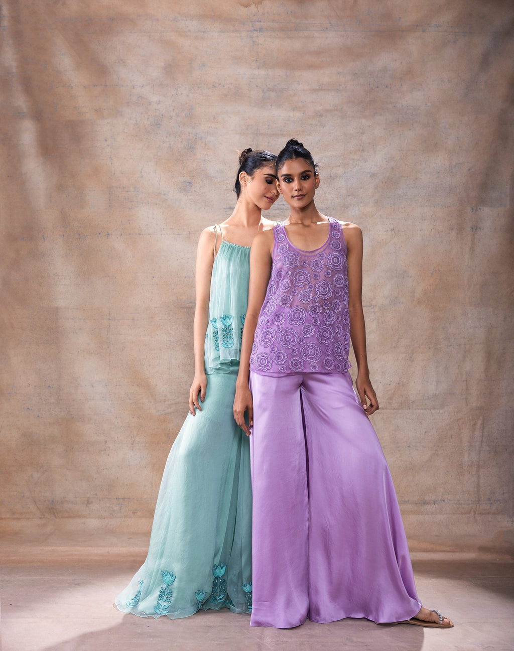 Tunic Top with Flared Pants by Akashi Clothing with Festive Collection at Kamakhyaa for sustainable fashion