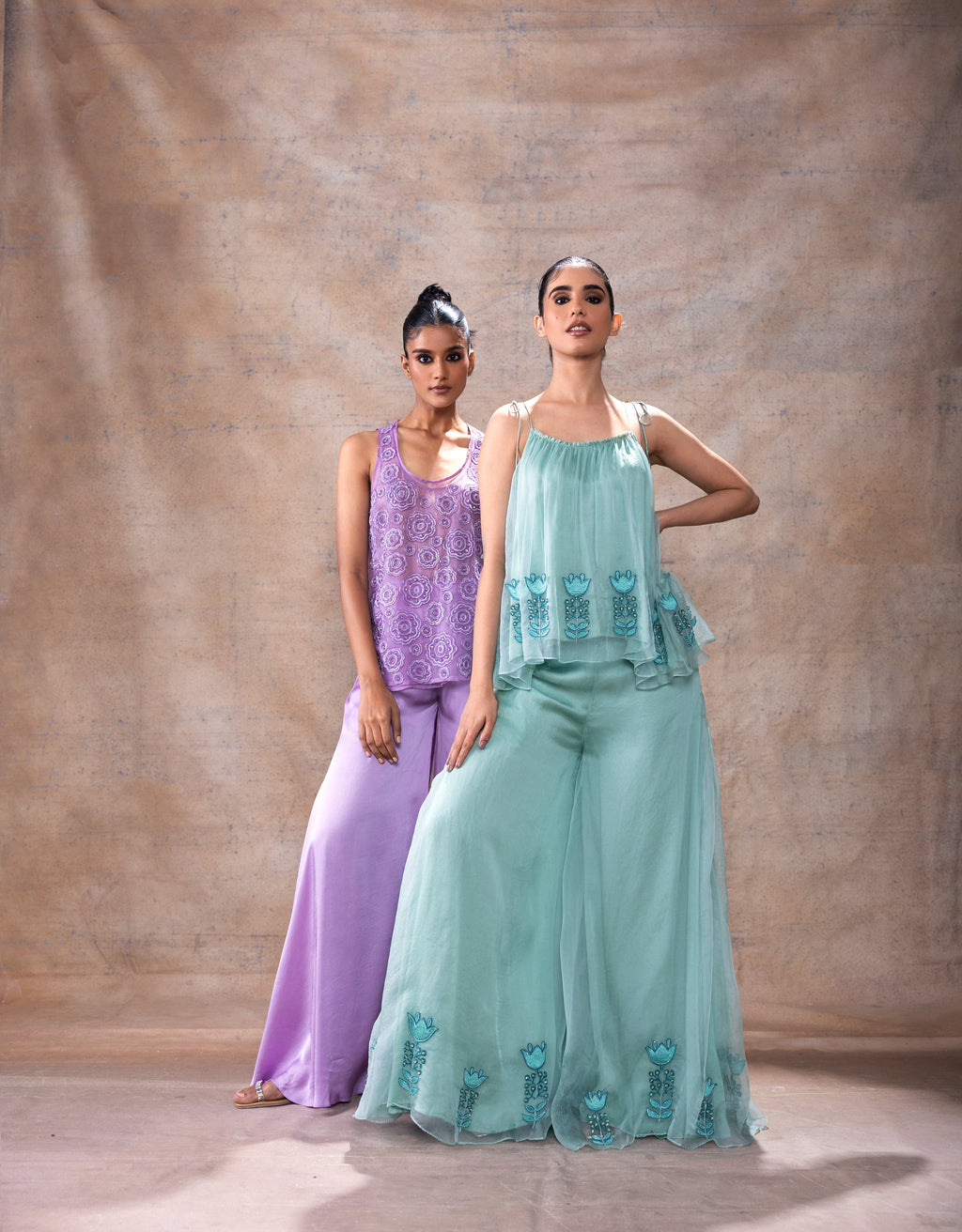 Tunic Top with Flared Pants by Akashi Clothing with Festive Collection at Kamakhyaa for sustainable fashion