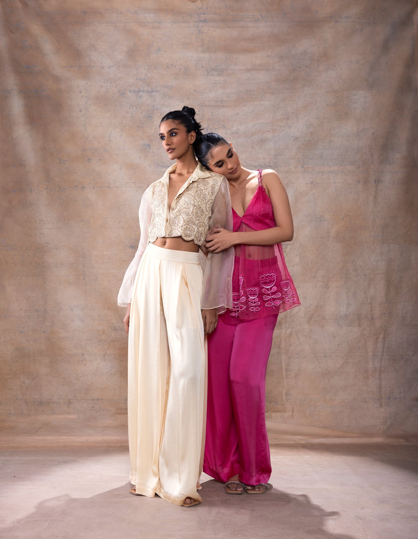 Tie-up peplum tunic & pant set by Akashi Clothing with Festive Collection at Kamakhyaa for sustainable fashion