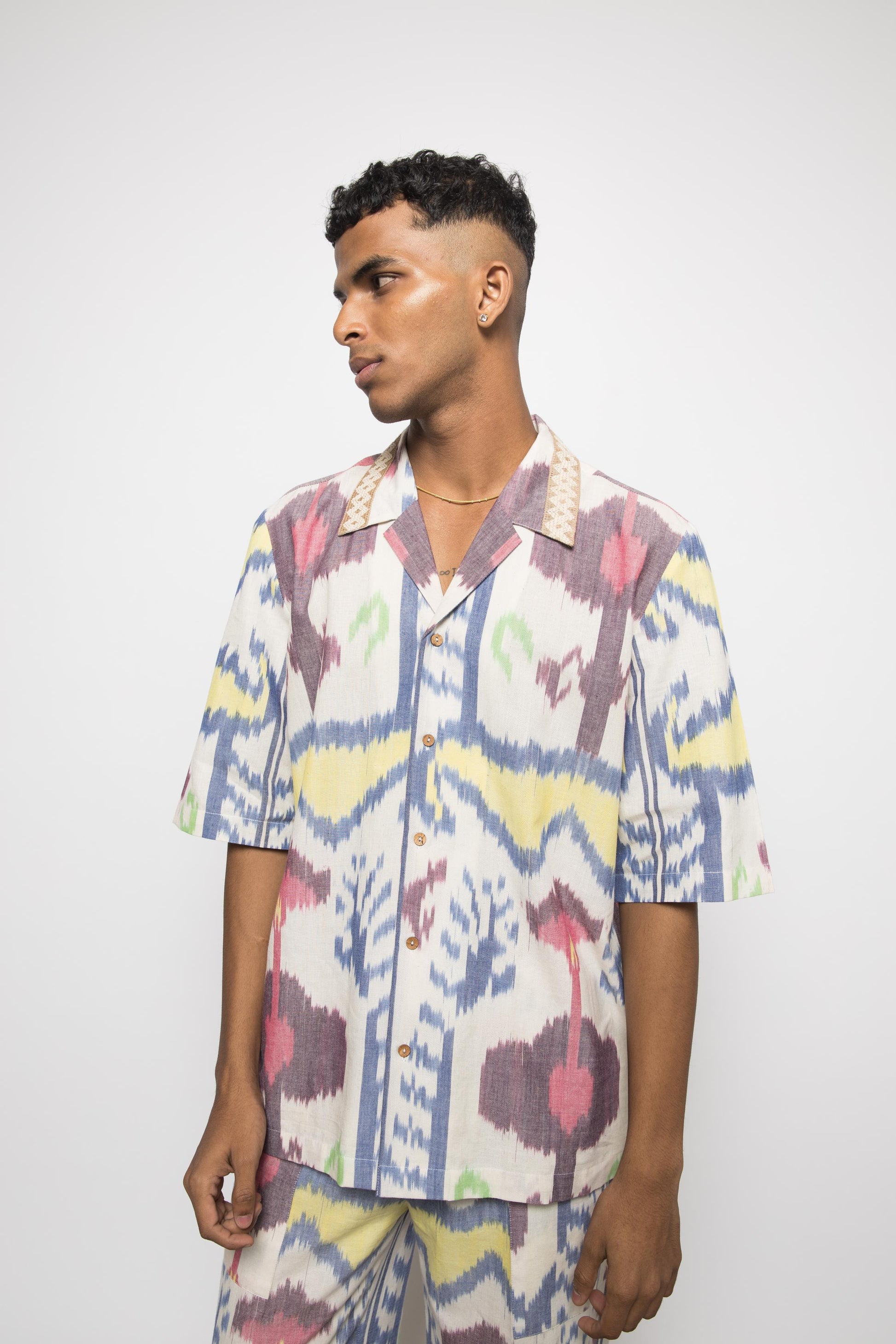 The Breakfast Shirt by Anushé Pirani with Fresh Ink by Anushe Pirani at Kamakhyaa for sustainable fashion