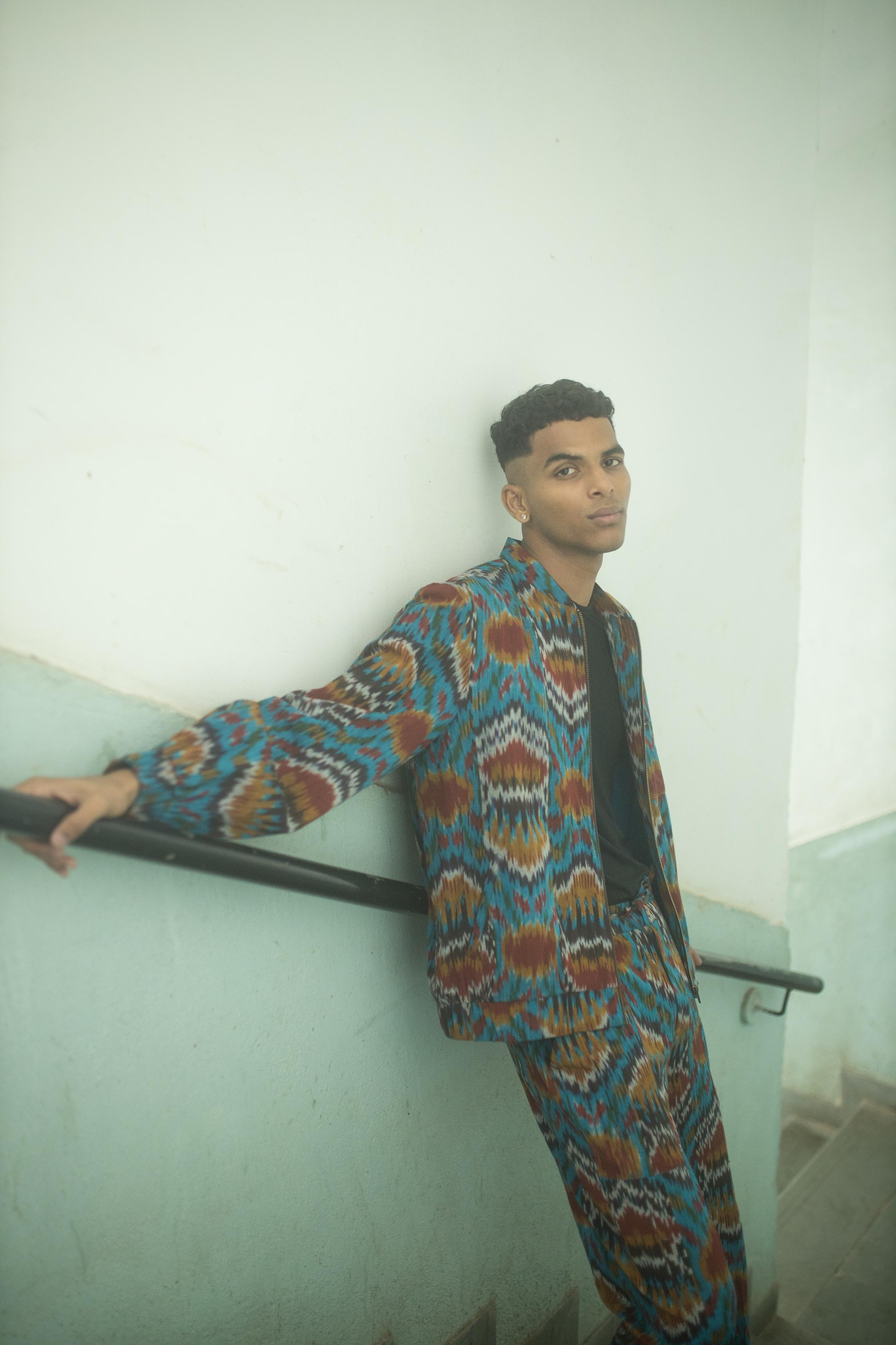 Breathe Easy Bomber by anushé pirani with Jackets, Menswear at Kamakhyaa India for sustainable fashion