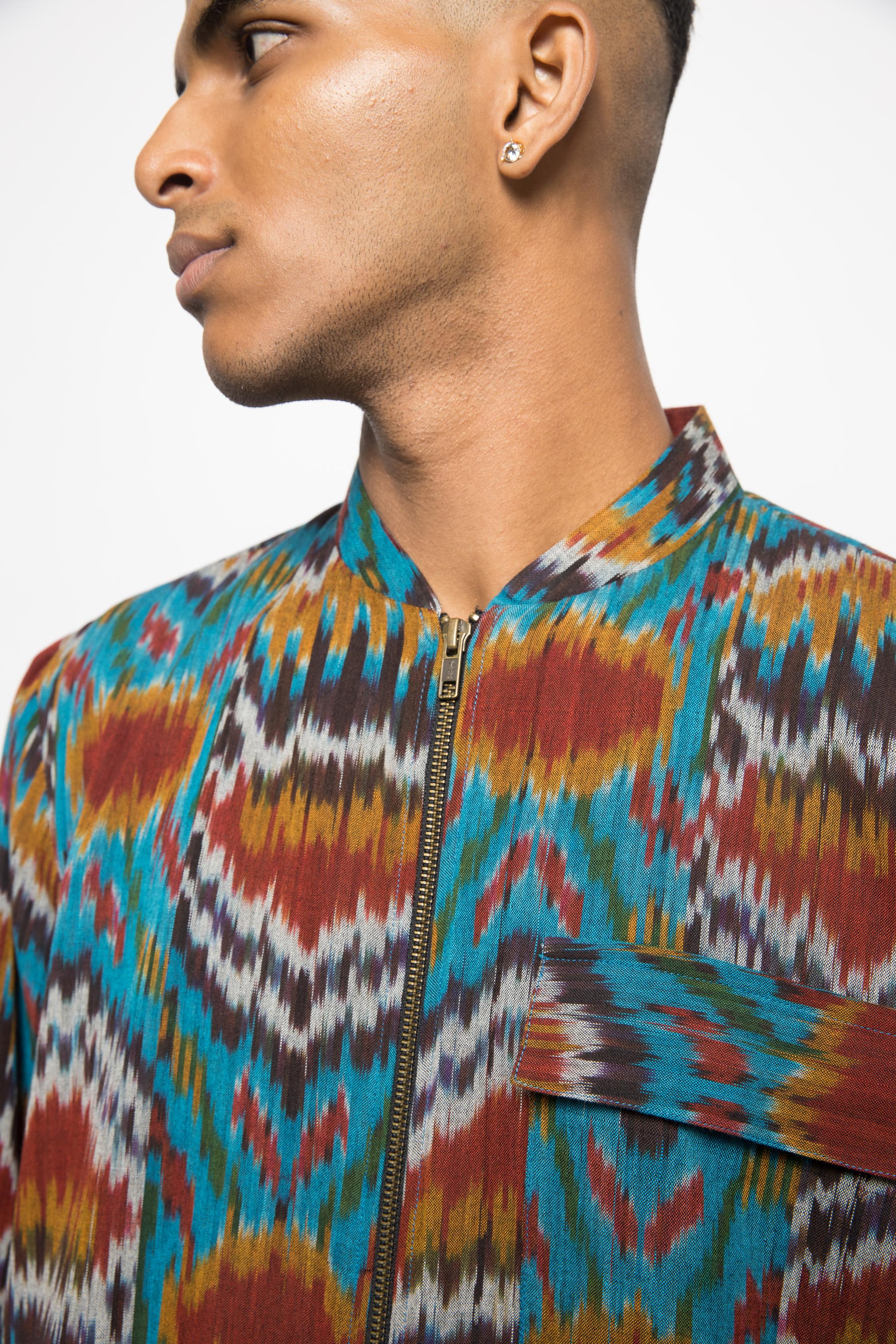 Breathe Easy Bomber by anushé pirani with Jackets, Menswear at Kamakhyaa India for sustainable fashion