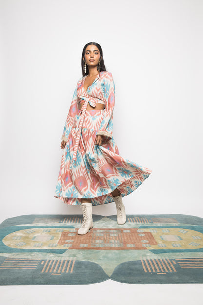 Swing & Sway Skirt by Anushé Pirani with Fresh Ink by Anushe Pirani at Kamakhyaa for sustainable fashion