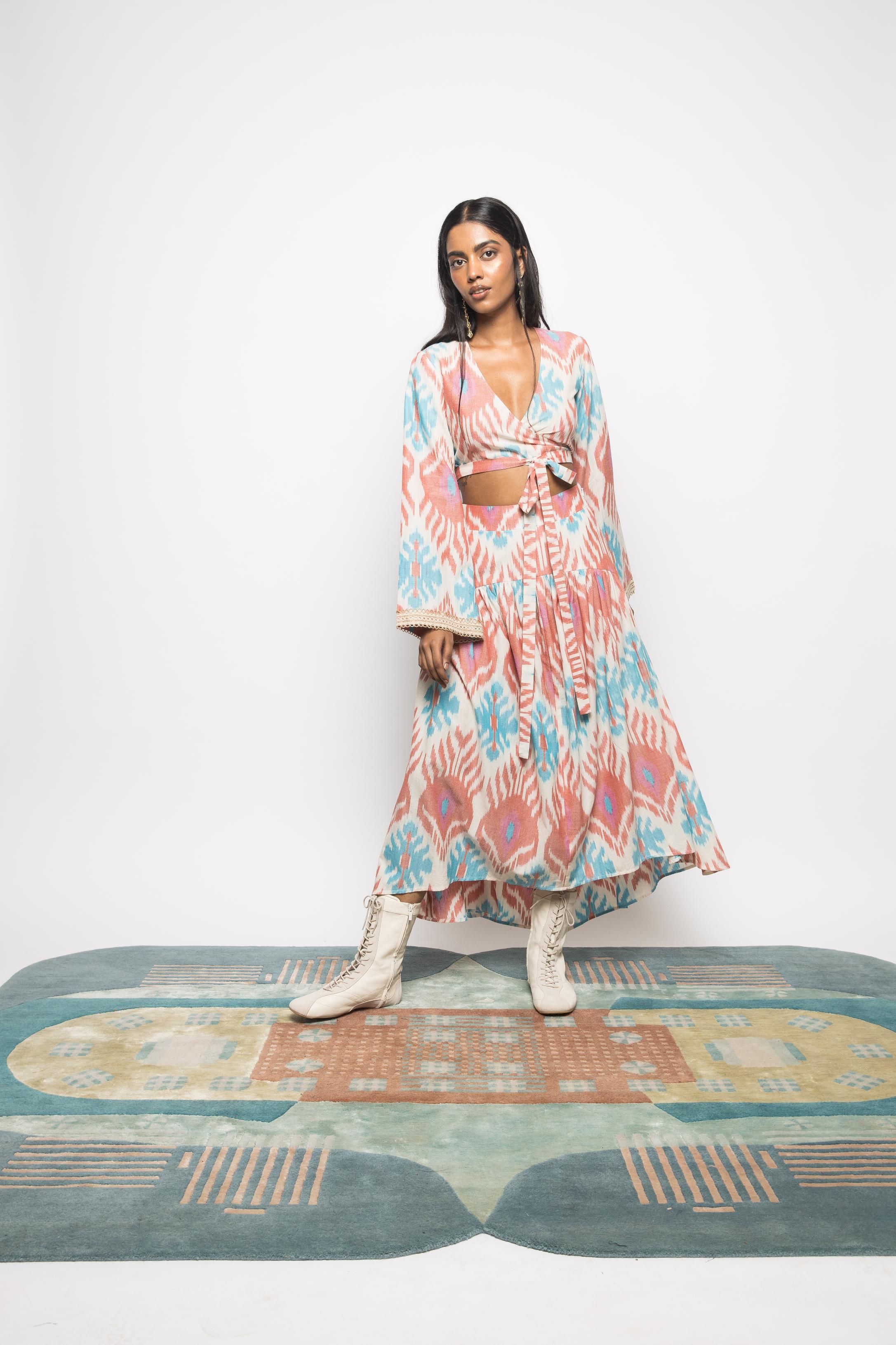 Wrap & Tie Top by anushé pirani with at Kamakhyaa India for sustainable fashion