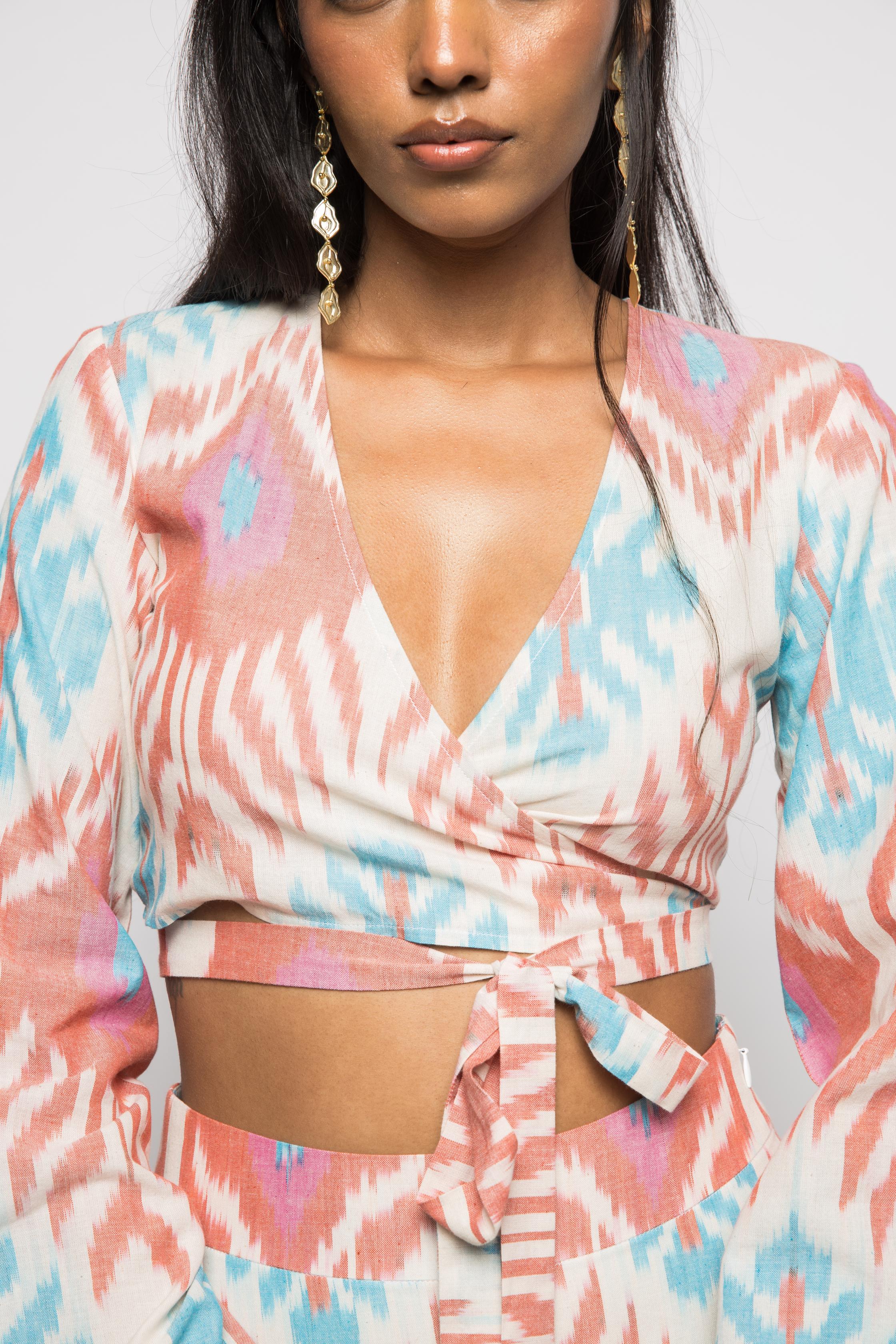 Wrap & Tie Top by anushé pirani with at Kamakhyaa India for sustainable fashion