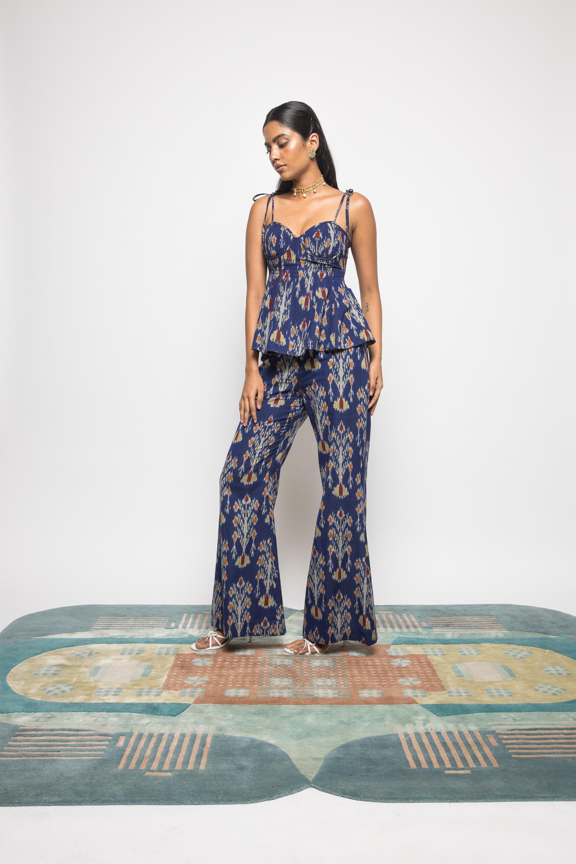 Kick & Flare Pants by Anushé Pirani with Fresh Ink by Anushe Pirani at Kamakhyaa for sustainable fashion