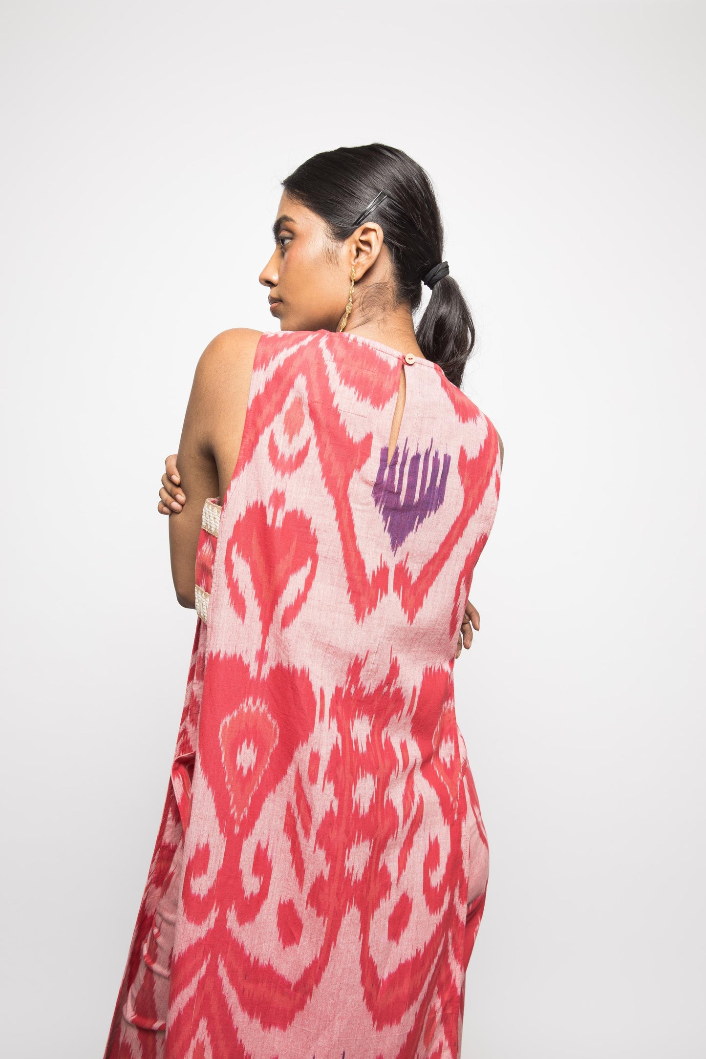 Free Flow Tunic by Anushé Pirani with Fresh Ink by Anushe Pirani at Kamakhyaa for sustainable fashion