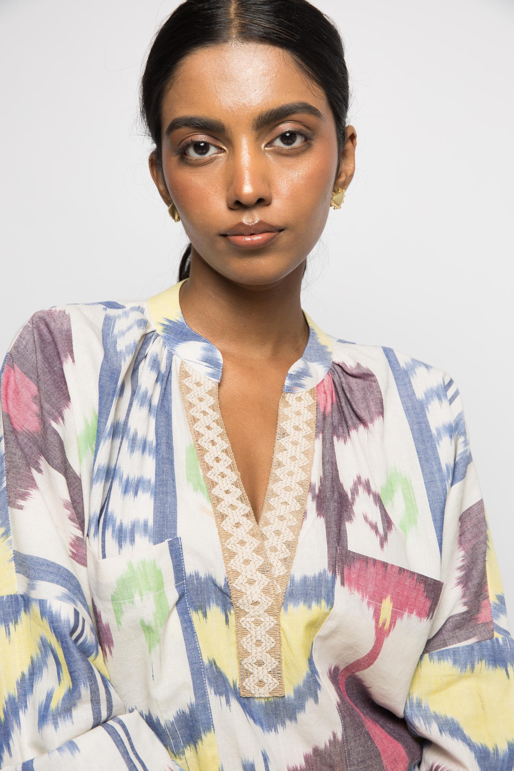 All Things Oversized Shirt by Anushé Pirani with Fresh Ink by Anushe Pirani at Kamakhyaa for sustainable fashion