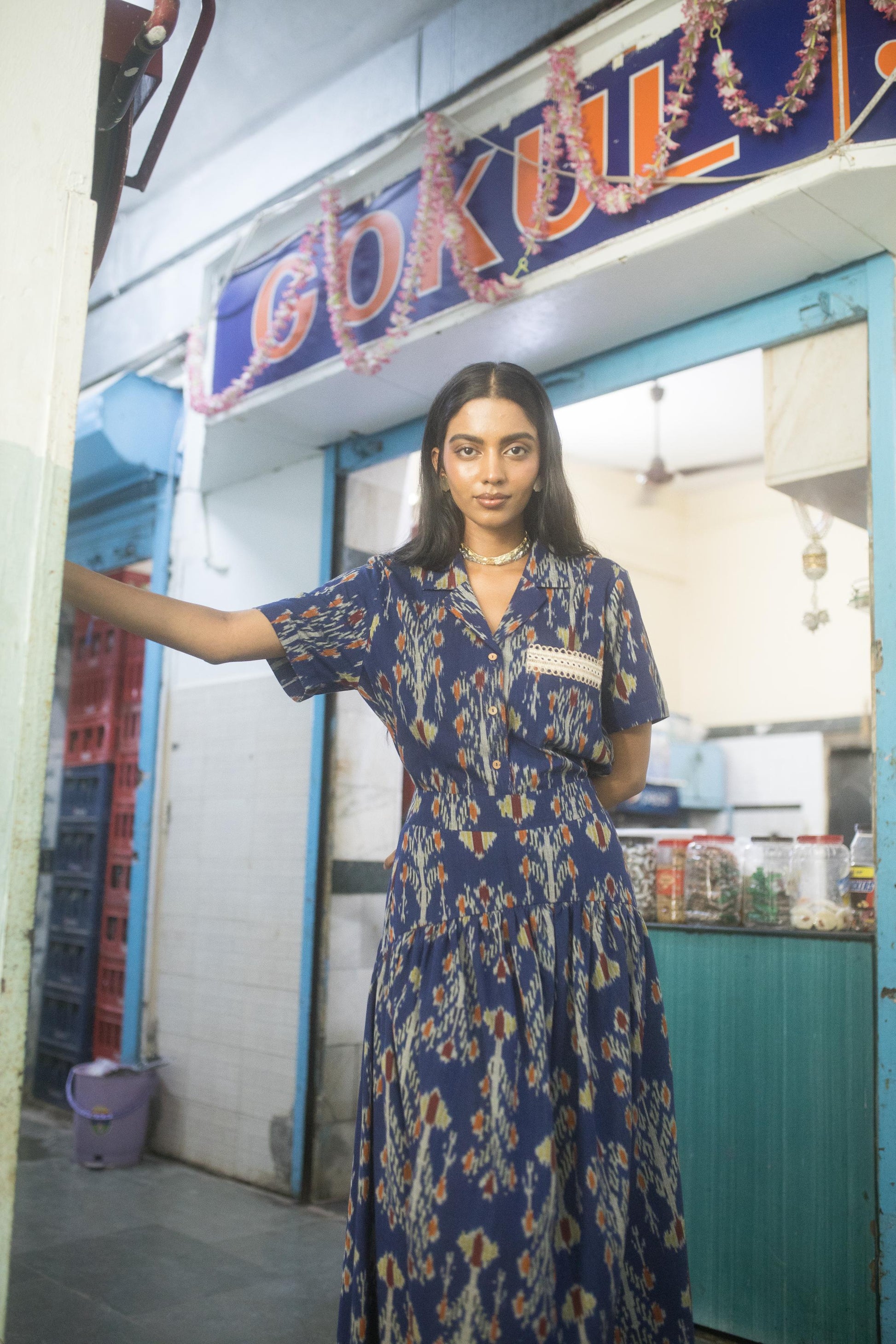 Boxy Breeze Shirt by Anushé Pirani with Fresh Ink by Anushe Pirani at Kamakhyaa for sustainable fashion