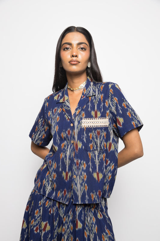 Boxy Breeze Shirt by Anushé Pirani with Fresh Ink by Anushe Pirani at Kamakhyaa for sustainable fashion