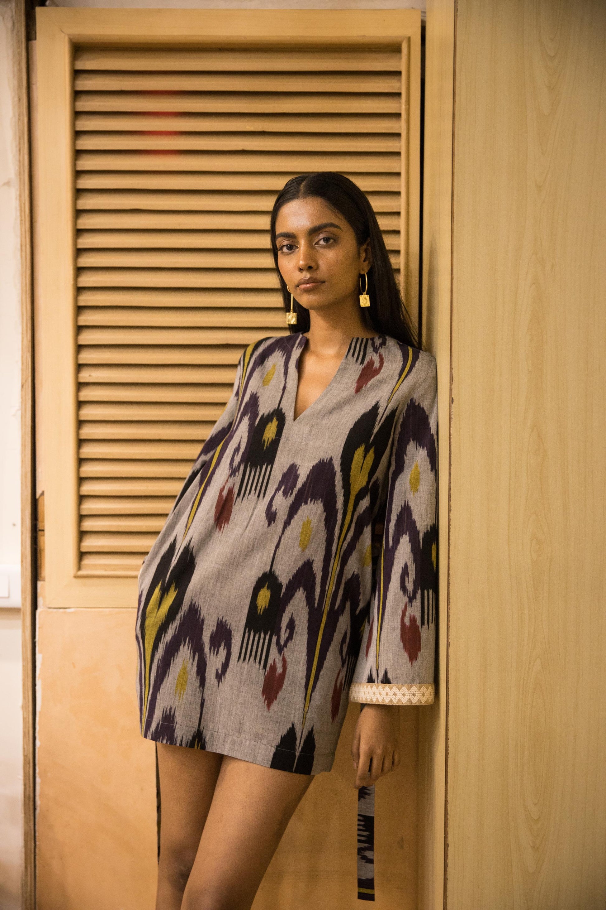 Belted Holiday Mini by Anushé Pirani with Fresh Ink by Anushe Pirani at Kamakhyaa for sustainable fashion