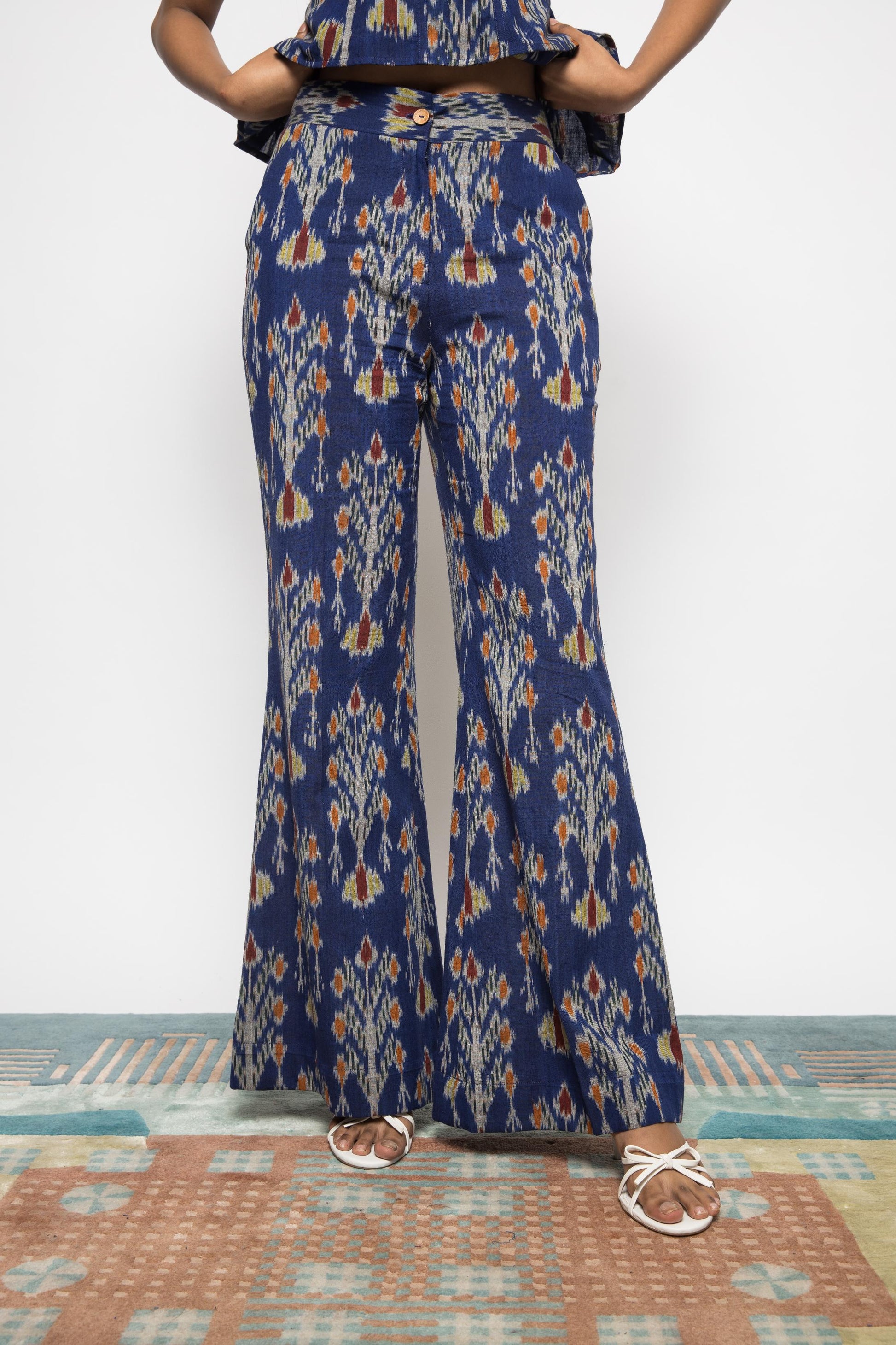 Kick & Flare Pants by Anushé Pirani with Fresh Ink by Anushe Pirani at Kamakhyaa for sustainable fashion