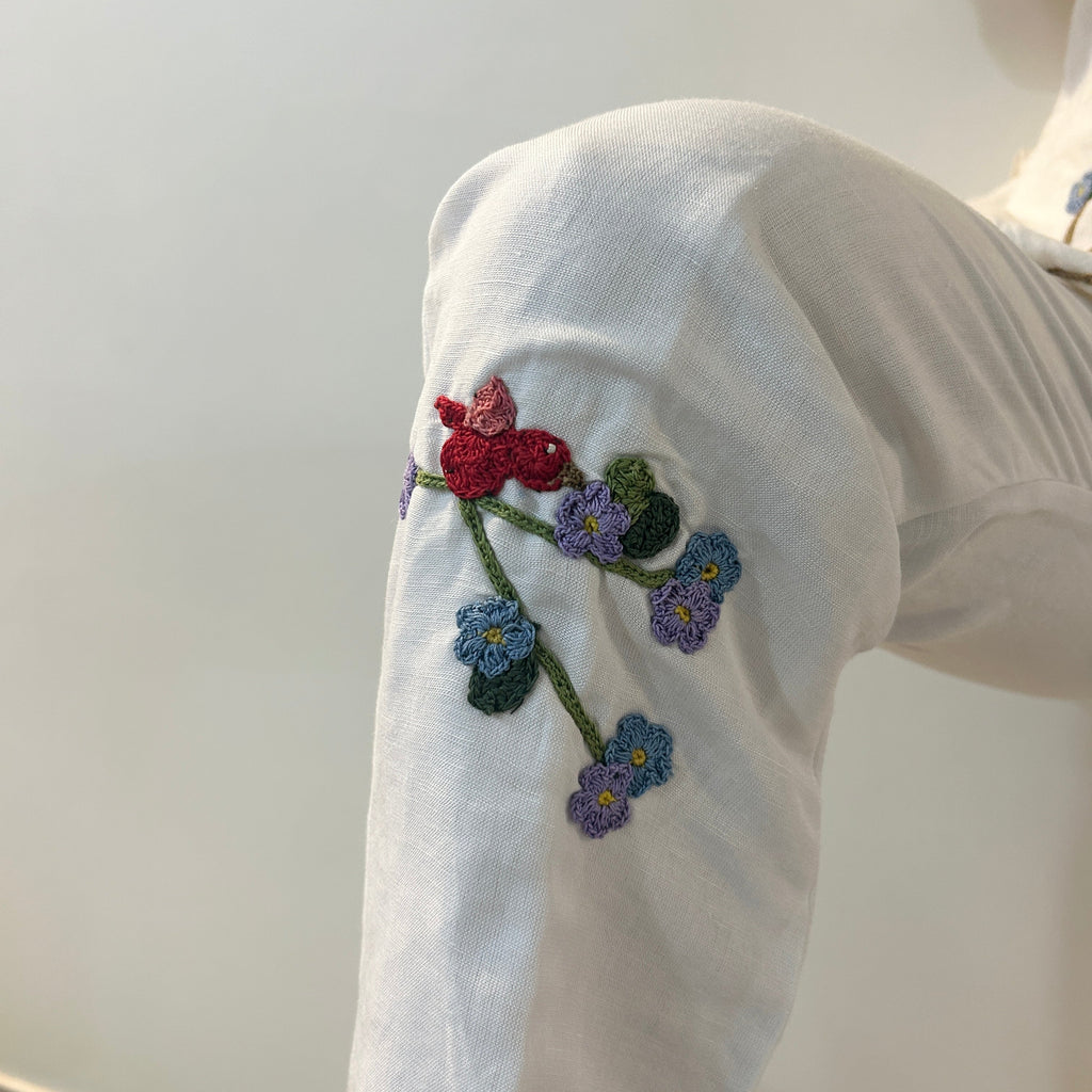 White Serene Stich Linen Trouser by Ikriit'm with Linen at Kamakhyaa for sustainable fashion