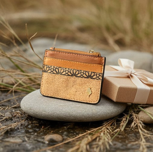 Iris Vegan Leather Cardholder - Tawny Brown, Tan Matt by Green Hermitage with Accents & Accessories, Corporate Products & Travel Accessories by Green Hermitage at Kamakhyaa for sustainable fashion