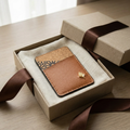 Theo Vegan Leather Cardholder - Tawny Brown by Green Hermitage with Accents & Accessories, Corporate Products & Travel Accessories by Green Hermitage at Kamakhyaa for sustainable fashion