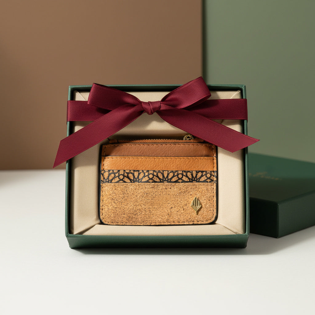 Iris Vegan Leather Cardholder - Tawny Brown, Tan Matt by Green Hermitage with Accents & Accessories, Corporate Products & Travel Accessories by Green Hermitage at Kamakhyaa for sustainable fashion