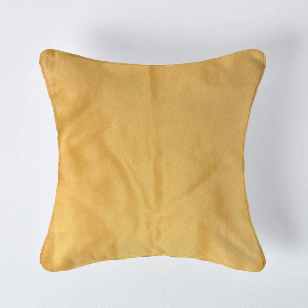 Budding Lily by Aetherea with Beige, Cushion covers, Embroidered, Hand Embroidered, Lily, Metallic, Satin, Sheer, Upcycled at Kamakhyaa for sustainable fashion