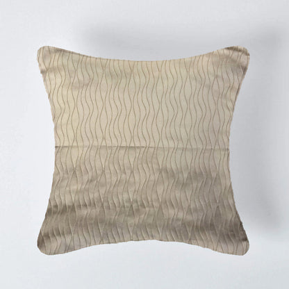 Contour Cushion Cover Sets by Aetherea with Cotton, Cushion covers, Grey, Lines, Silver, Solid, Upcycled, Upcycled Cotton, Wavy Lines at Kamakhyaa for sustainable fashion