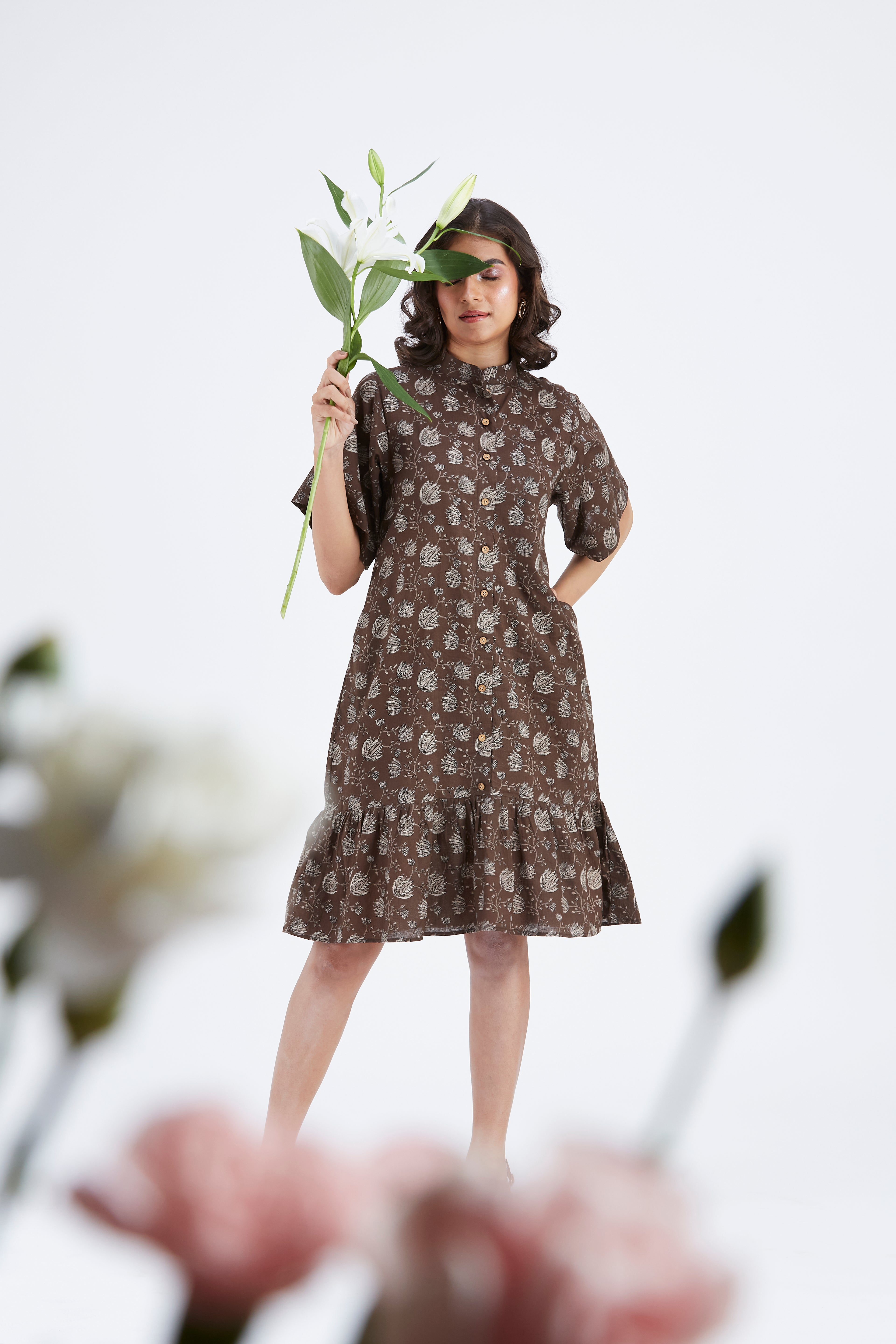 Oria dress by Hasttvam with Ete by Hasttvam at Kamakhyaa for sustainable fashion