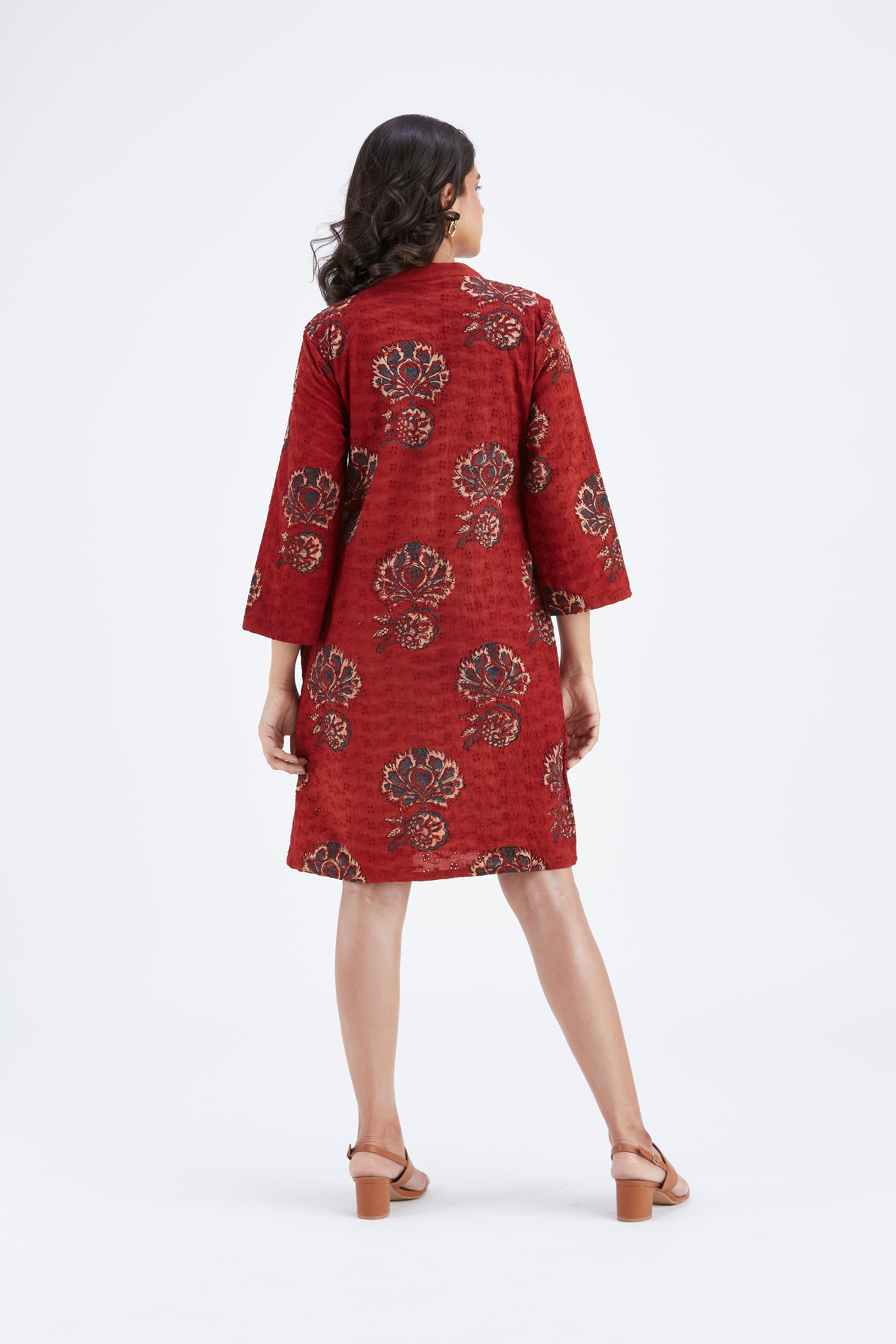 Isla Red dress by Hasttvam with Ete by Hasttvam at Kamakhyaa for sustainable fashion