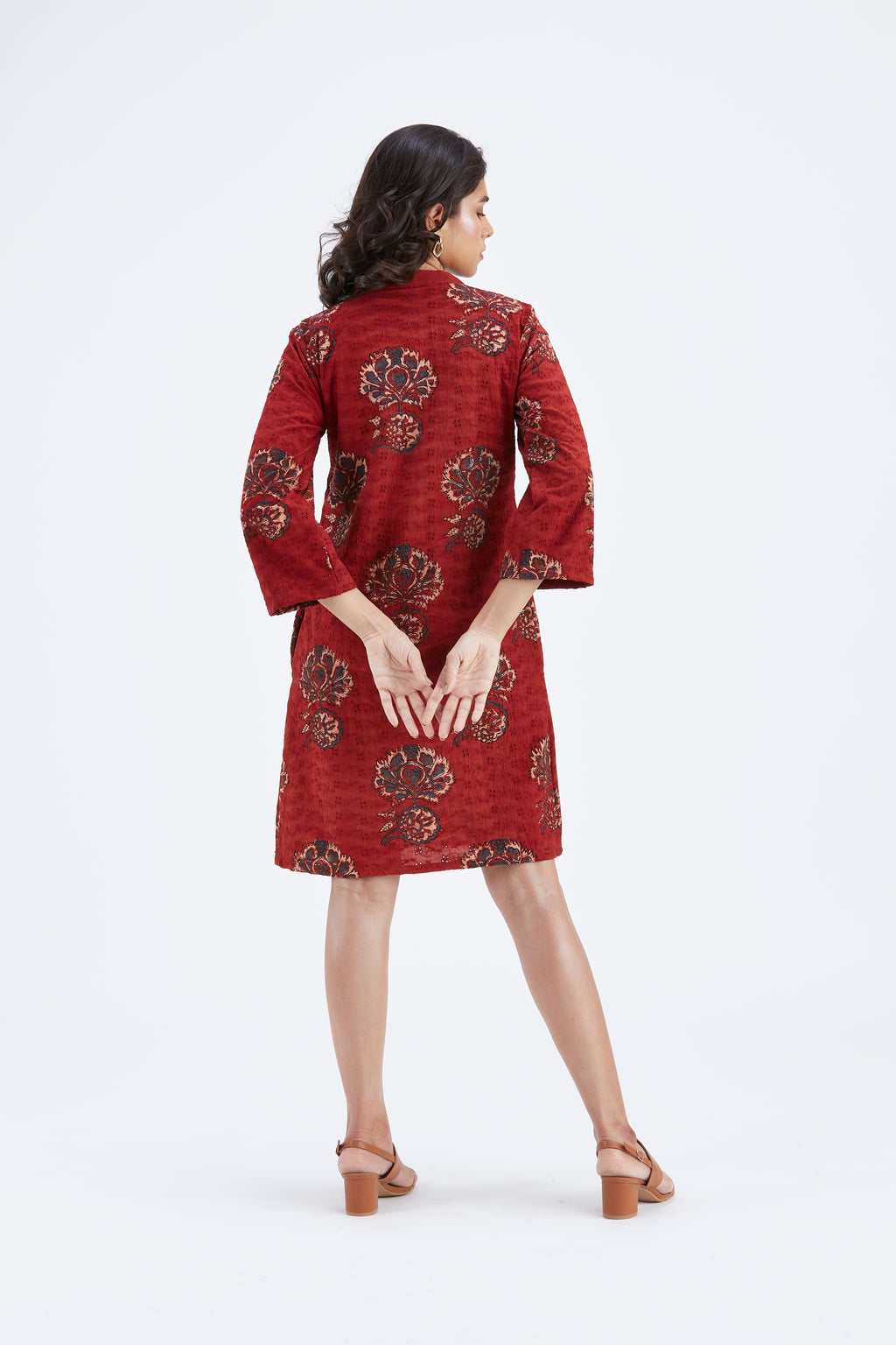 Isla Red dress by Hasttvam with Ete by Hasttvam at Kamakhyaa for sustainable fashion