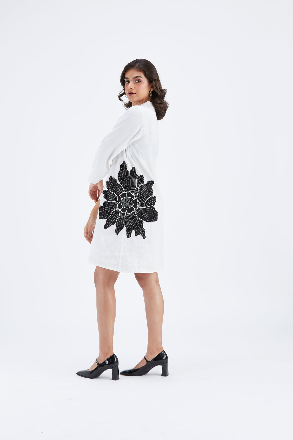 Isla White dress by Hasttvam with Ete by Hasttvam at Kamakhyaa for sustainable fashion