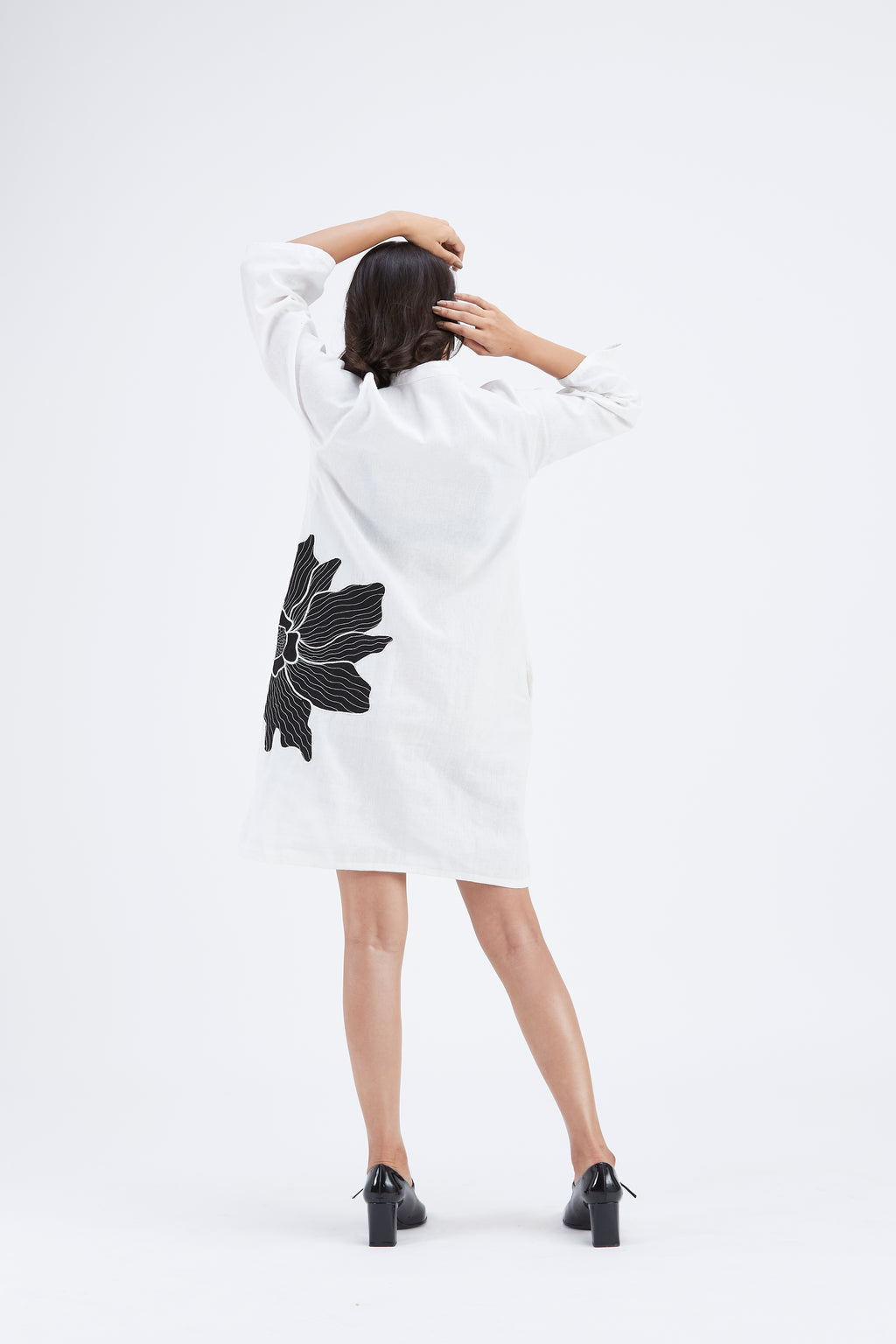 Isla White dress by Hasttvam with Ete by Hasttvam at Kamakhyaa for sustainable fashion