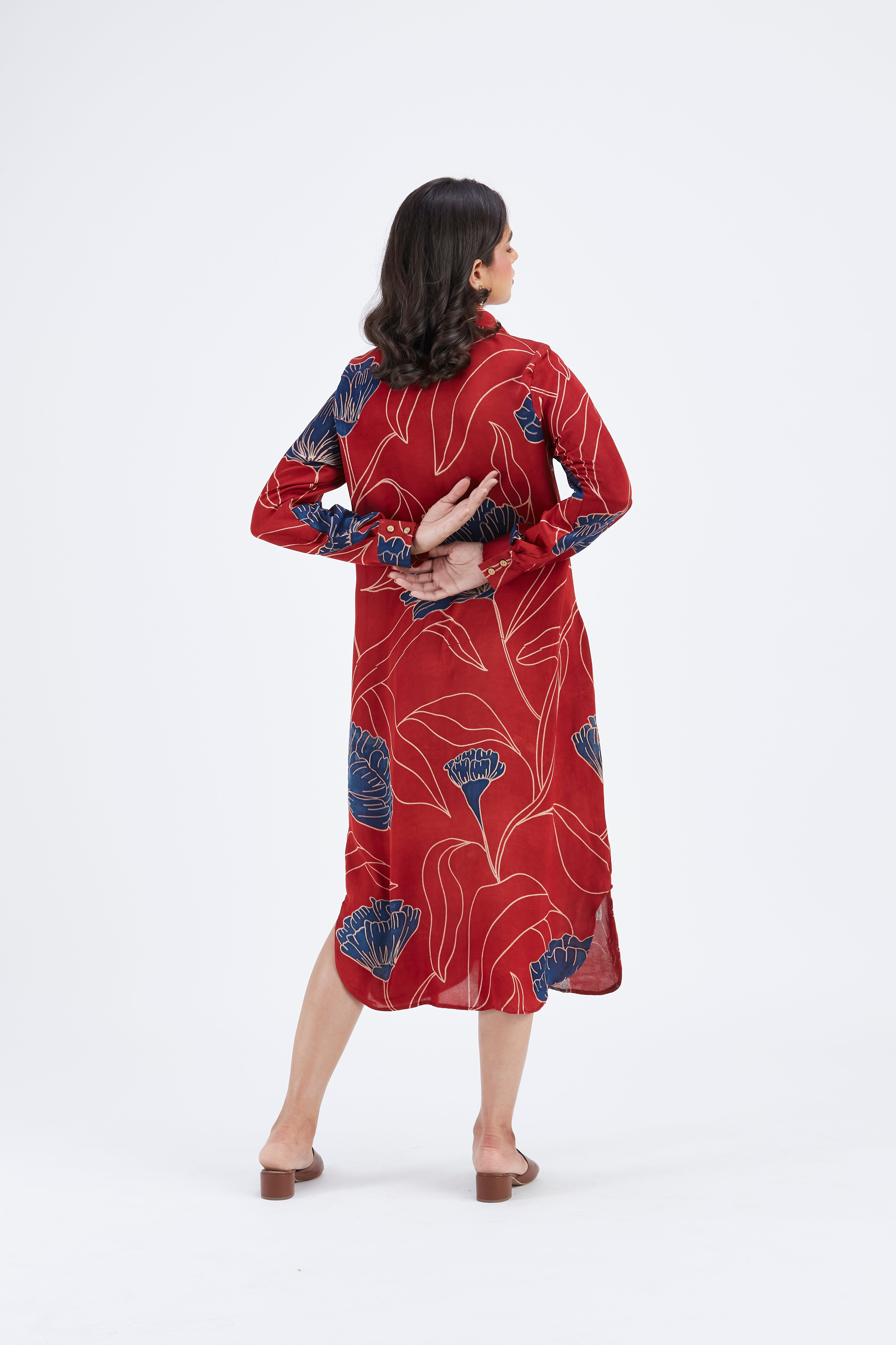Zae Red dress by Hasttvam with Ete by Hasttvam at Kamakhyaa for sustainable fashion