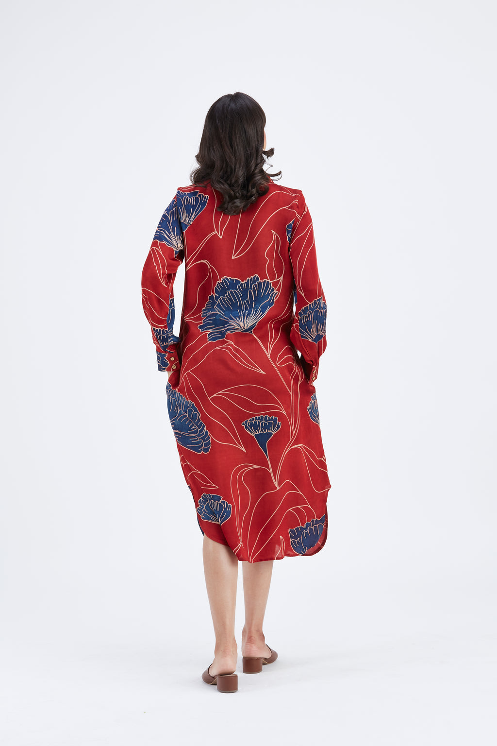 Zae Red dress by Hasttvam with Ete by Hasttvam at Kamakhyaa for sustainable fashion