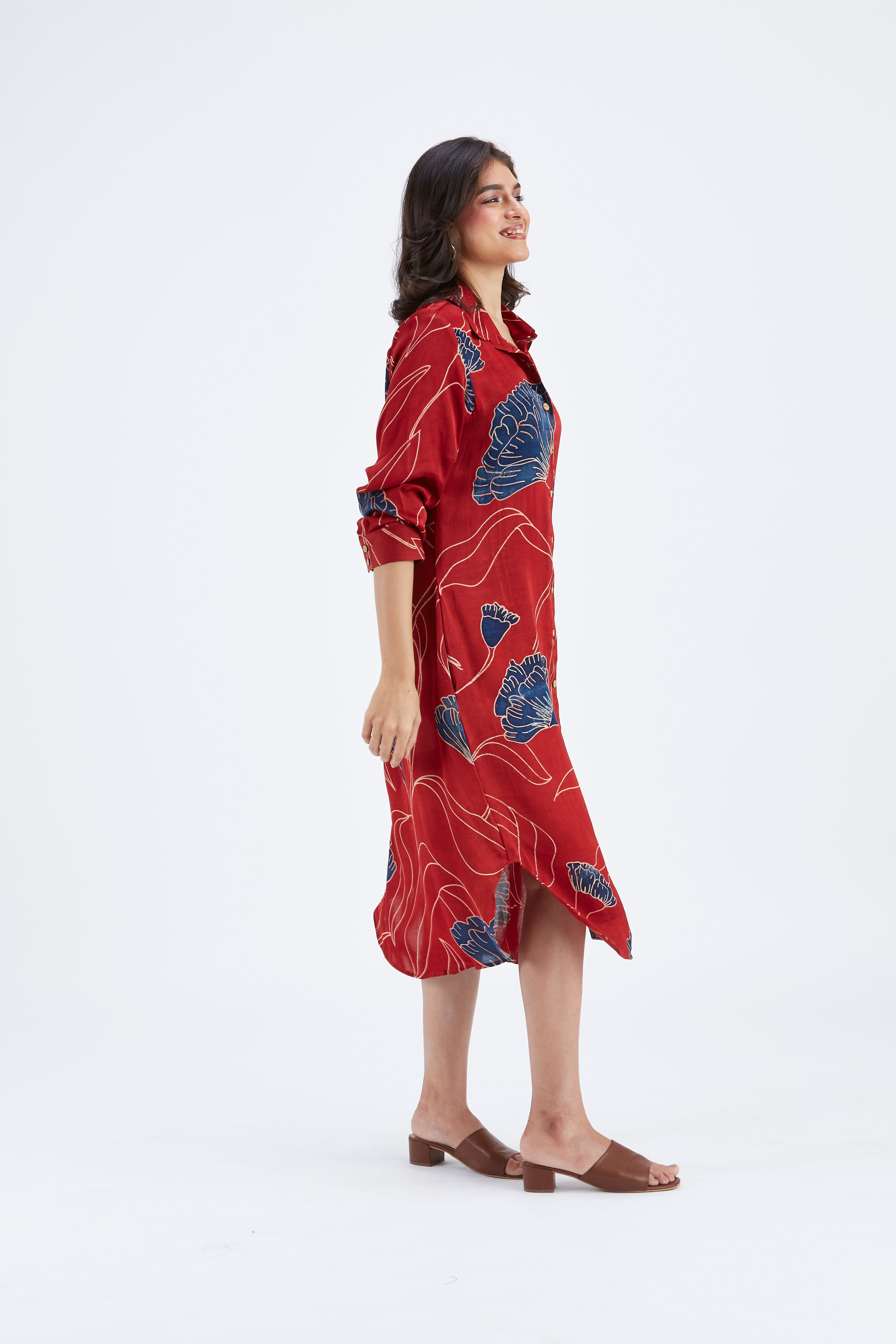 Zae Red dress by Hasttvam with Ete by Hasttvam at Kamakhyaa for sustainable fashion