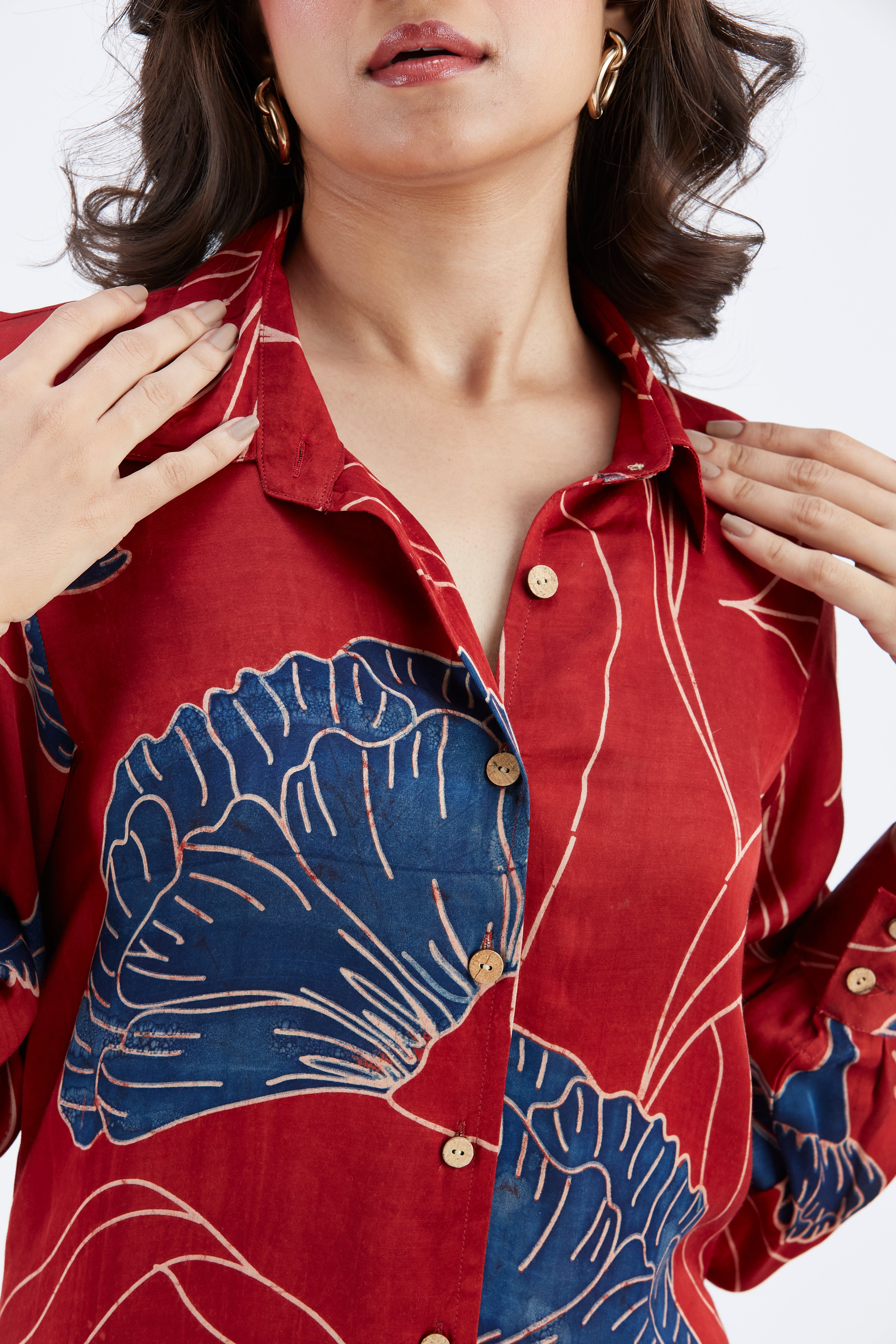 Zae Red dress by Hasttvam with Ete by Hasttvam at Kamakhyaa for sustainable fashion