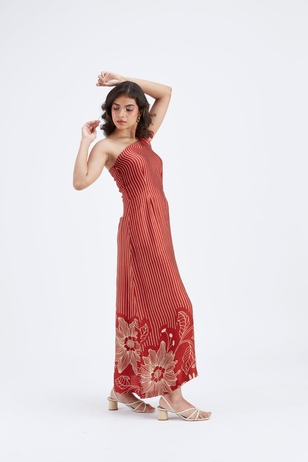 Cecilia Red dress by Hasttvam with Ete by Hasttvam at Kamakhyaa for sustainable fashion