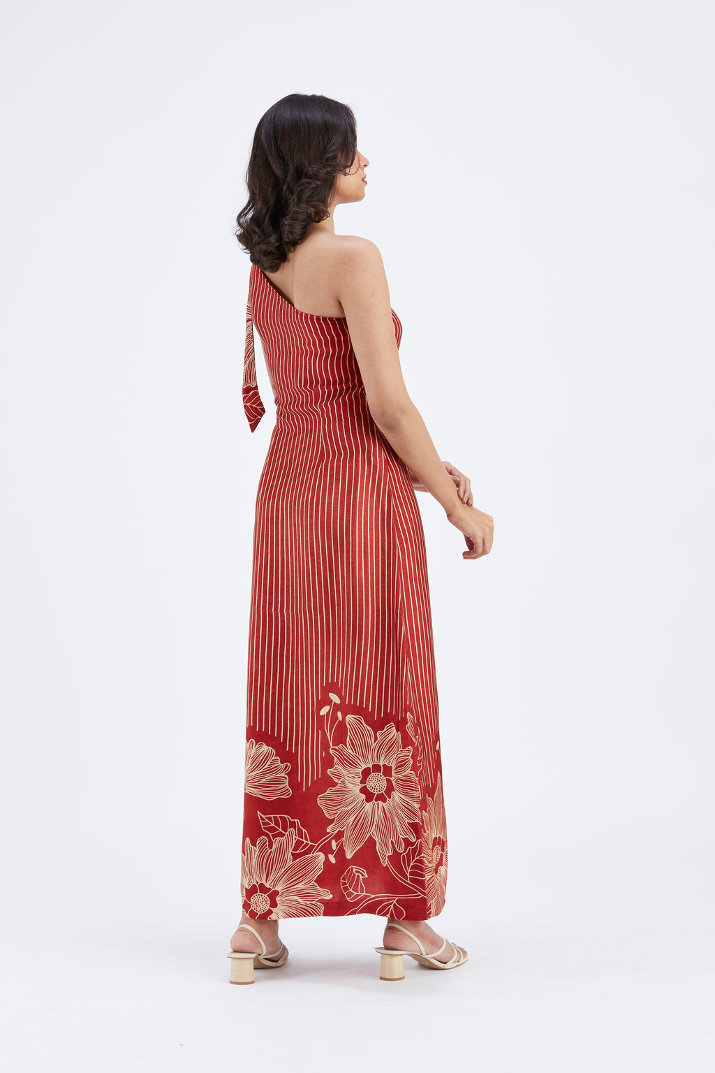 Cecilia Red dress by Hasttvam with Ete by Hasttvam at Kamakhyaa for sustainable fashion