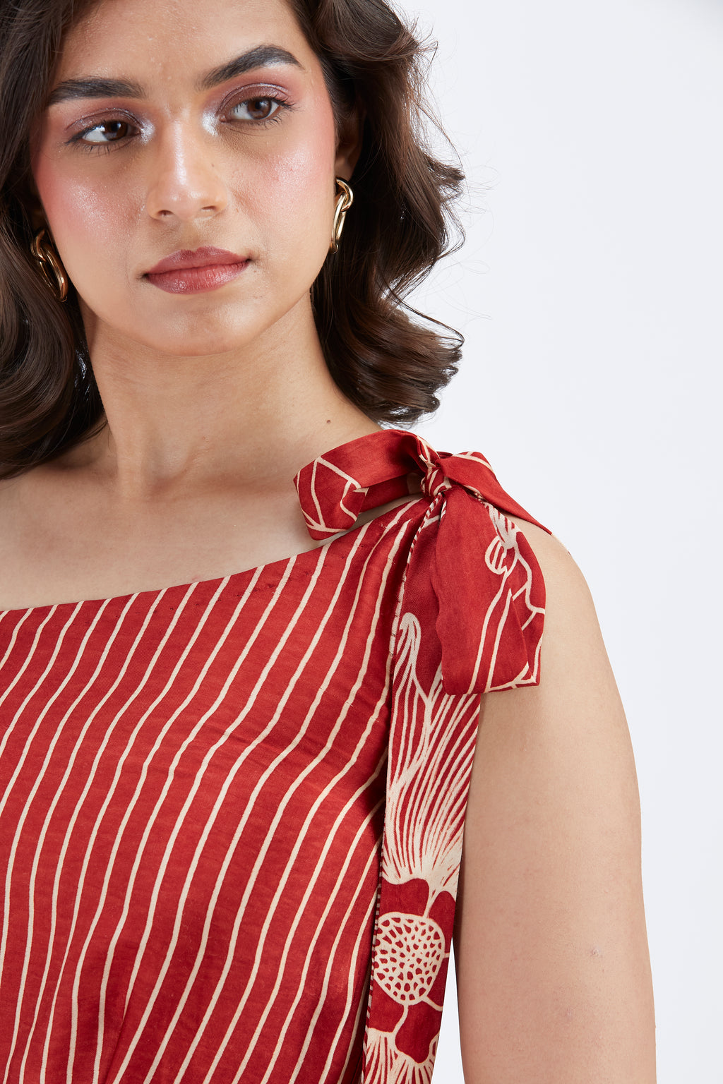 Cecilia Red dress by Hasttvam with Ete by Hasttvam at Kamakhyaa for sustainable fashion