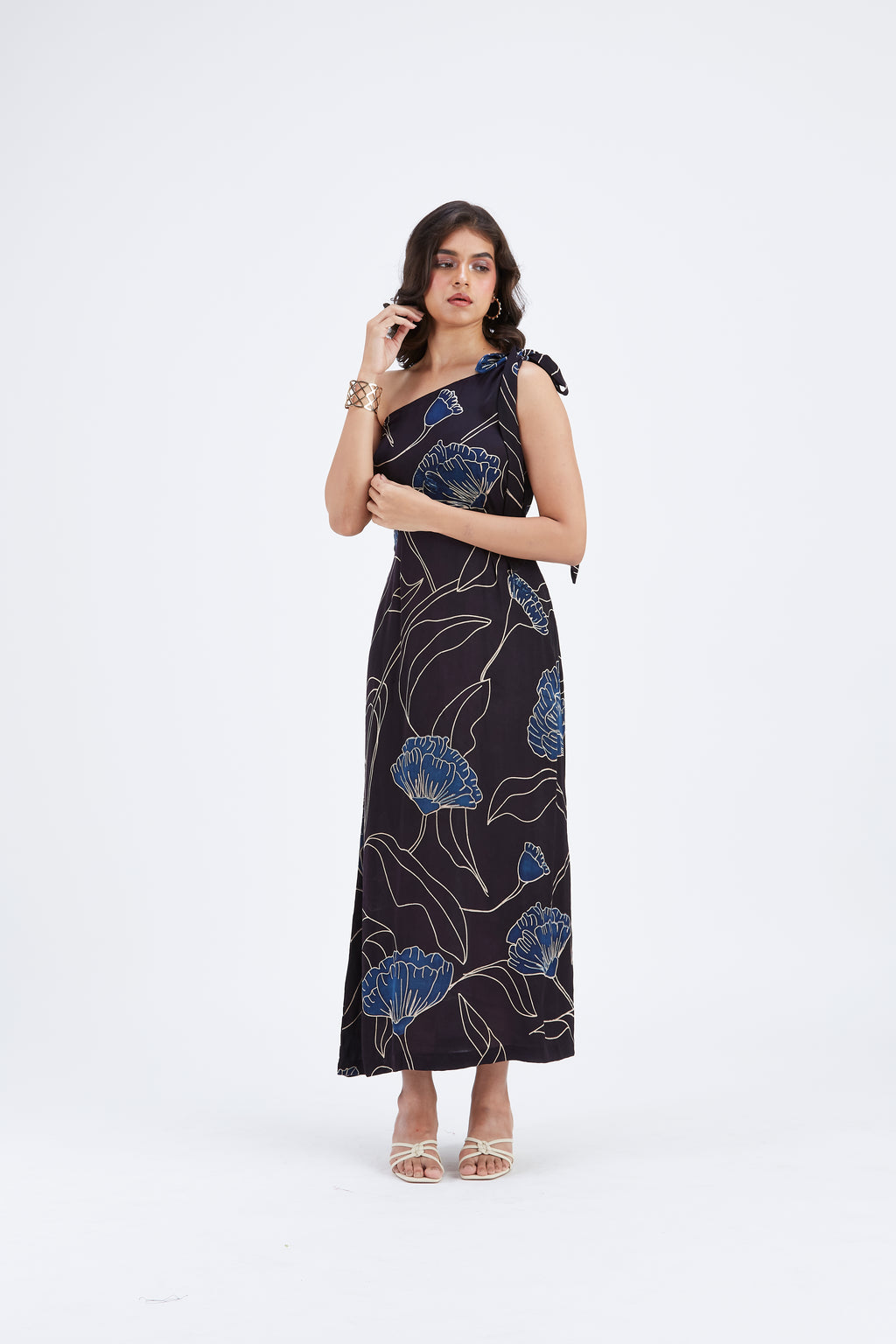 Cecilia Black dress by Hasttvam with Ete by Hasttvam at Kamakhyaa for sustainable fashion