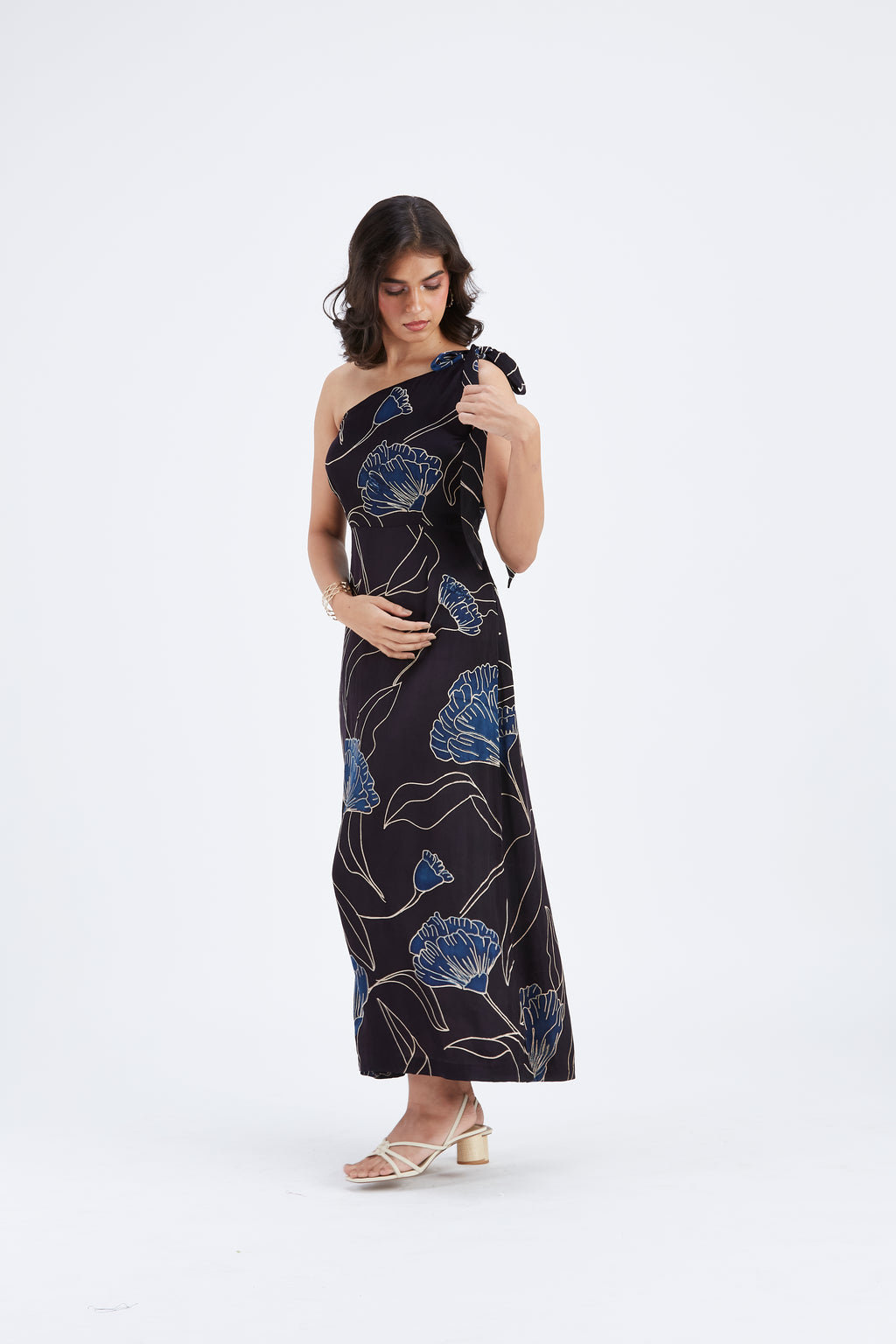 Cecilia Black dress by Hasttvam with Ete by Hasttvam at Kamakhyaa for sustainable fashion